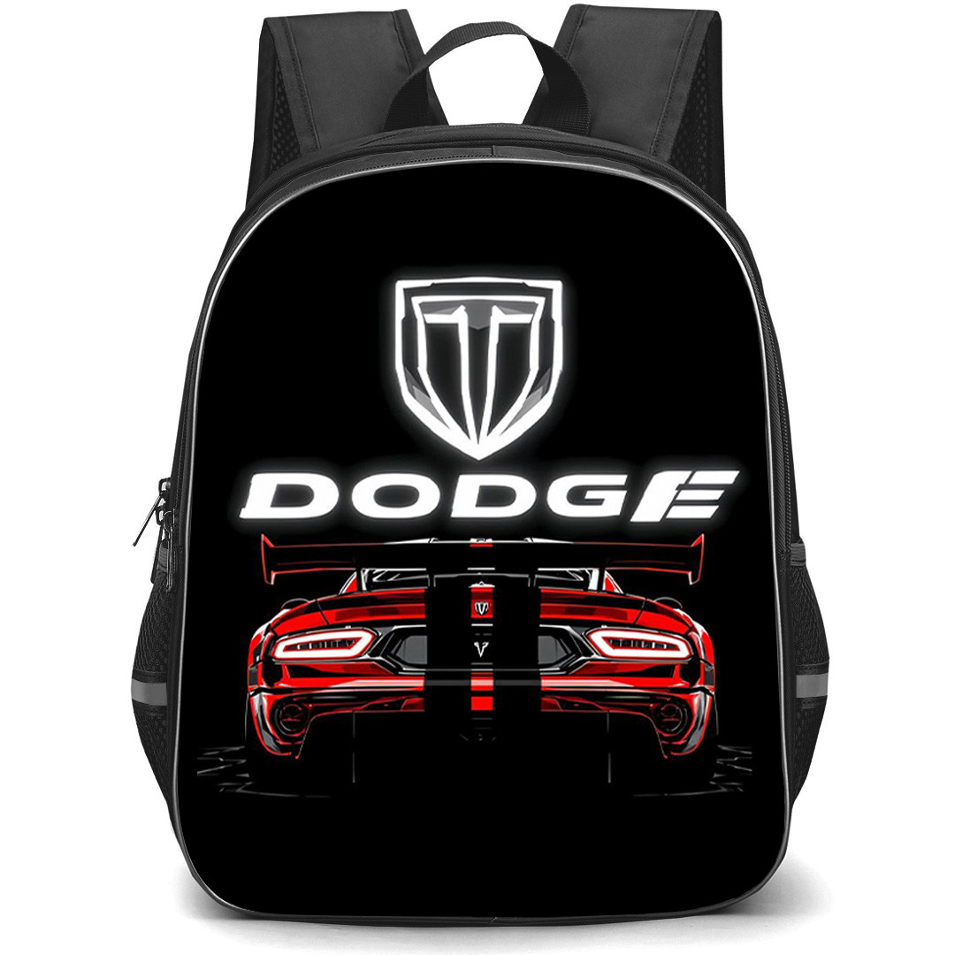 Dodge Viper Backpack School Bag StudentPack - Dodge Viper ACR Rear Wing Red Black Racing Beast Poster