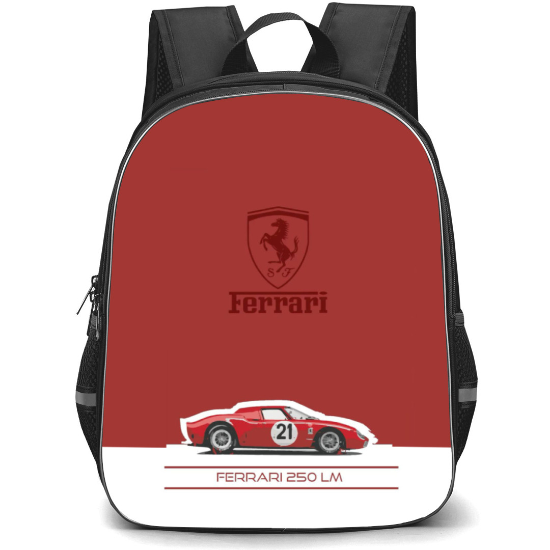 Ferrari Backpack StudentPack - Ferrari 250 LM Vintage Poster Art