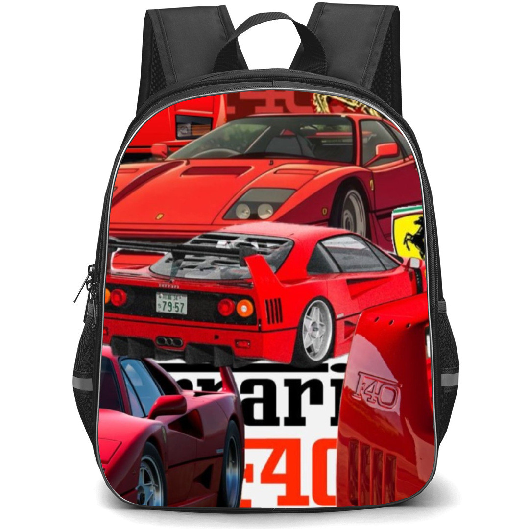 Ferrari Backpack StudentPack - F40 Gold Stallion Collage