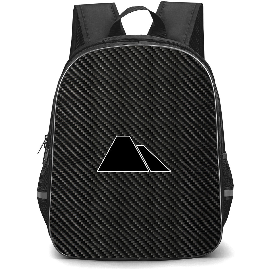 Canyon Backpack School Bag StudentPack - Canyon Bike Brand Logo On Carbon Fiber Background