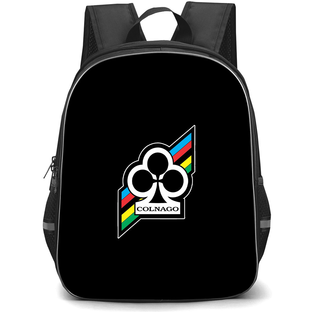Colnago Backpack School Bag StudentPack - Colnago Bicycle Brand Logo On Stripe Background Sticker