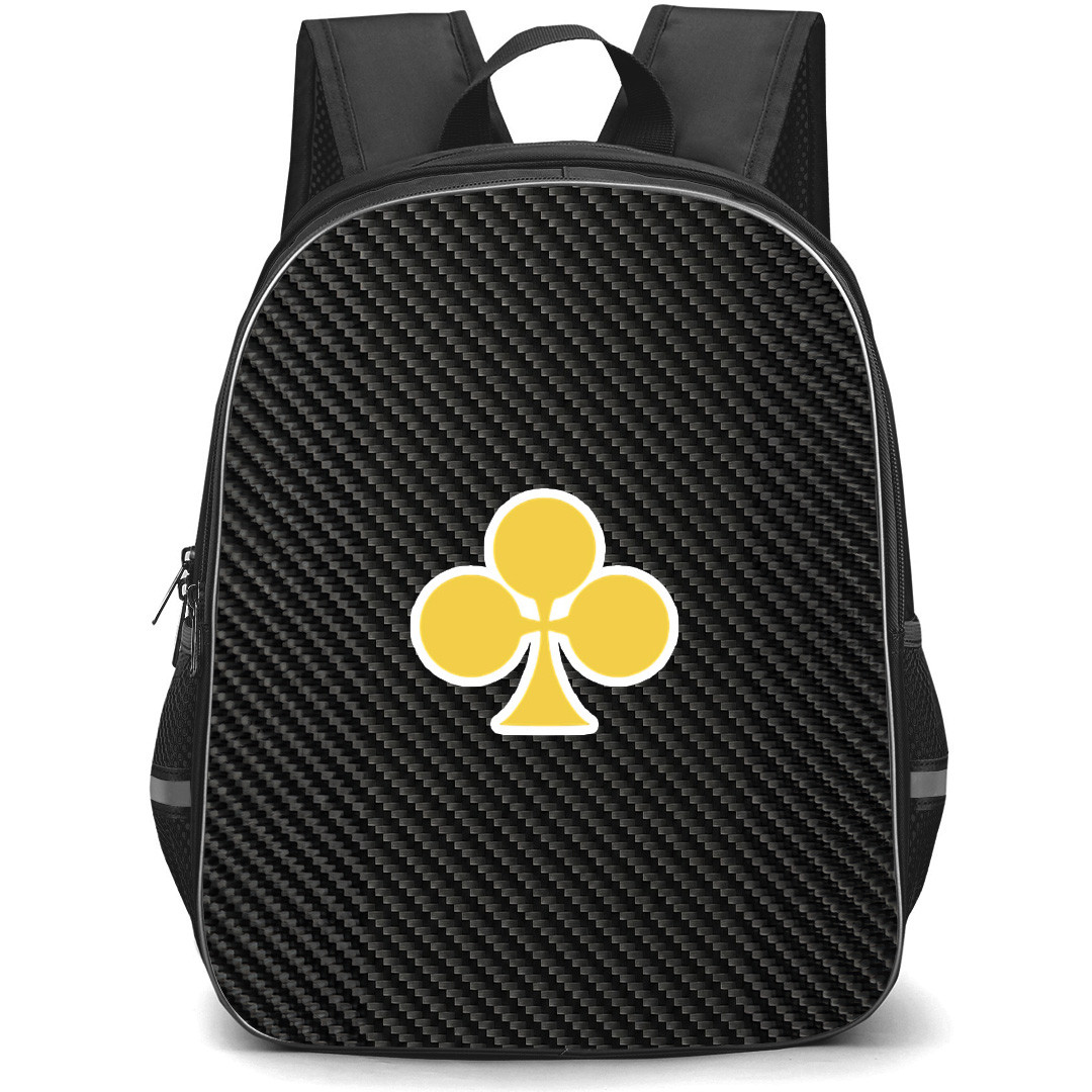 Colnago Backpack School Bag StudentPack - Colnago Bike Brand Logo On Carbon Fiber Background