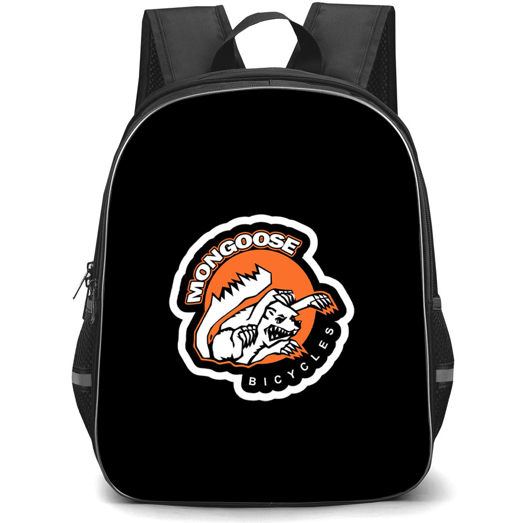 Mongoose Backpack School Bag StudentPack - Mongoose Bicycle Brand Logo Sticker