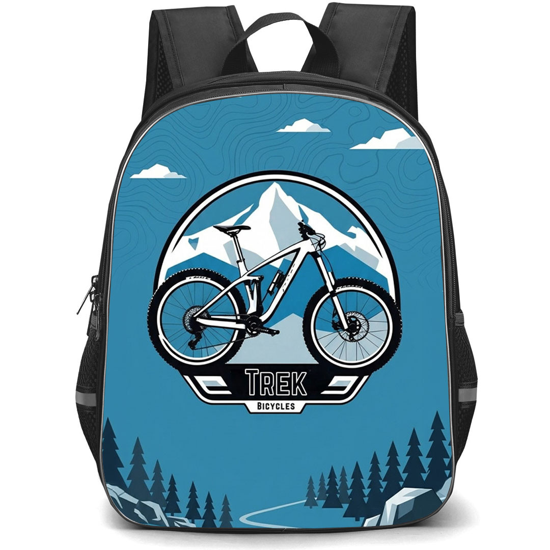 Trek Backpack School Bag StudentPack - Trek Mountain Ride Concept Art Poster