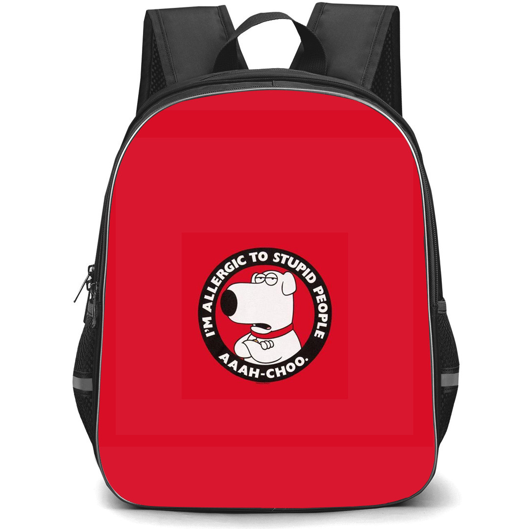 Family Guy Brian Griffin School Backpack StudentPack - Brian Griffin Allergic To Stupid People