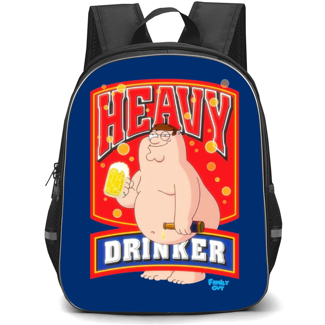 Family Guy Peter Griffin School Backpack StudentPack - Peter Griffin Heavy Drinker