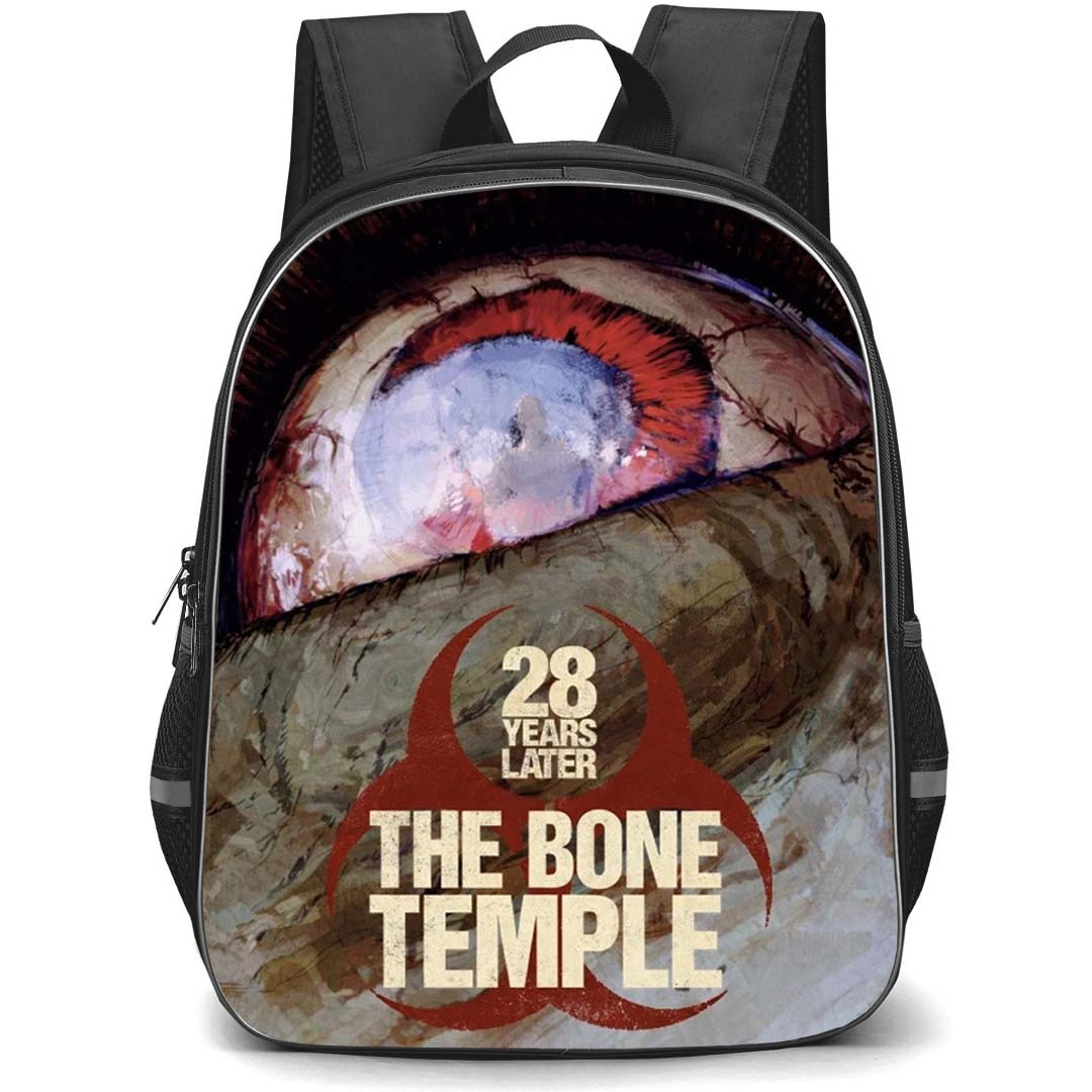 28 Years Later The Bone Temple Backpack School Bag StudentPack - 28 Years Later The Bone Temple Eye Brush Art Series Poster
