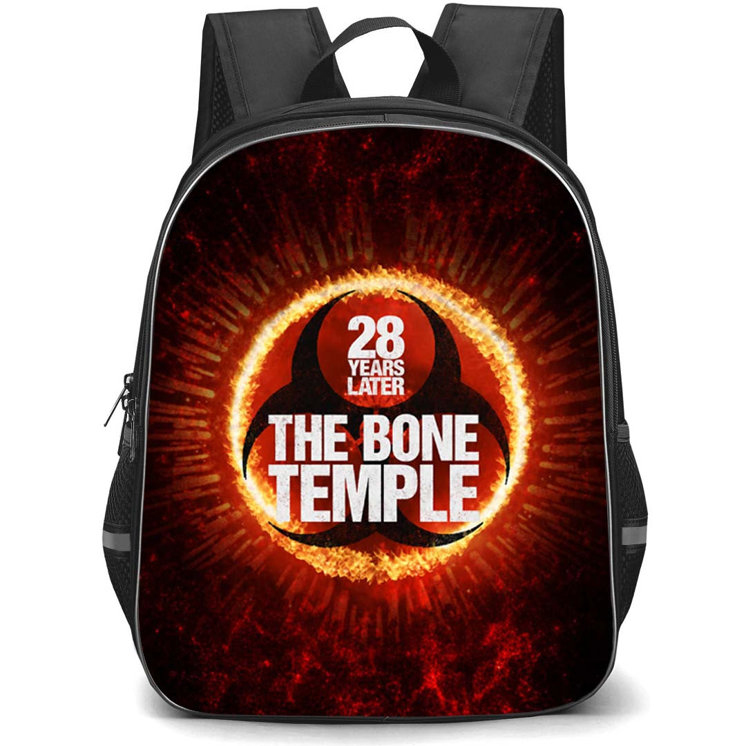 28 Years Later The Bone Temple Backpack School Bag StudentPack - 28 Years Later The Bone Temple Logo Series Poster