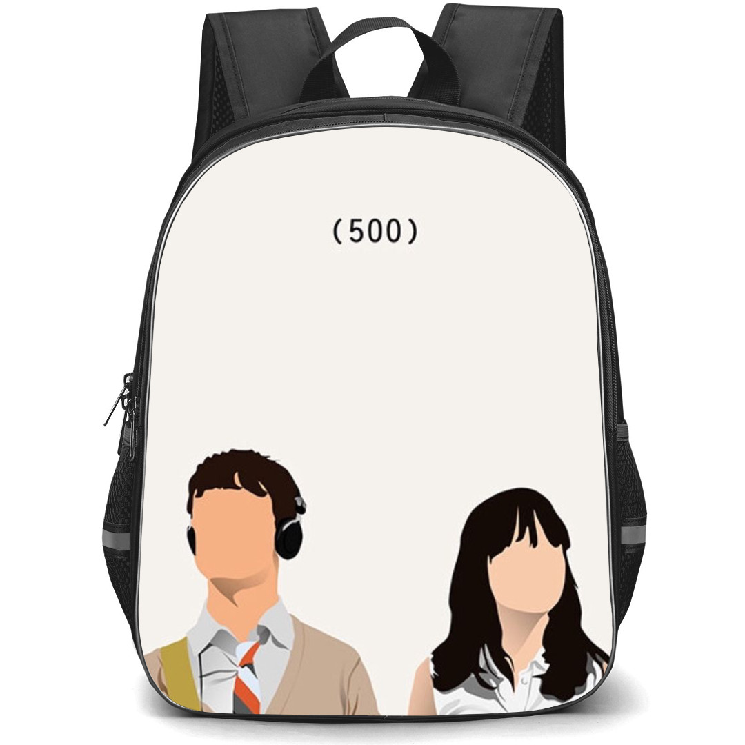 500 Days Of Summer Backpack StudentPack - 500 Days Of Summer Tom And Summer Minimalist Art