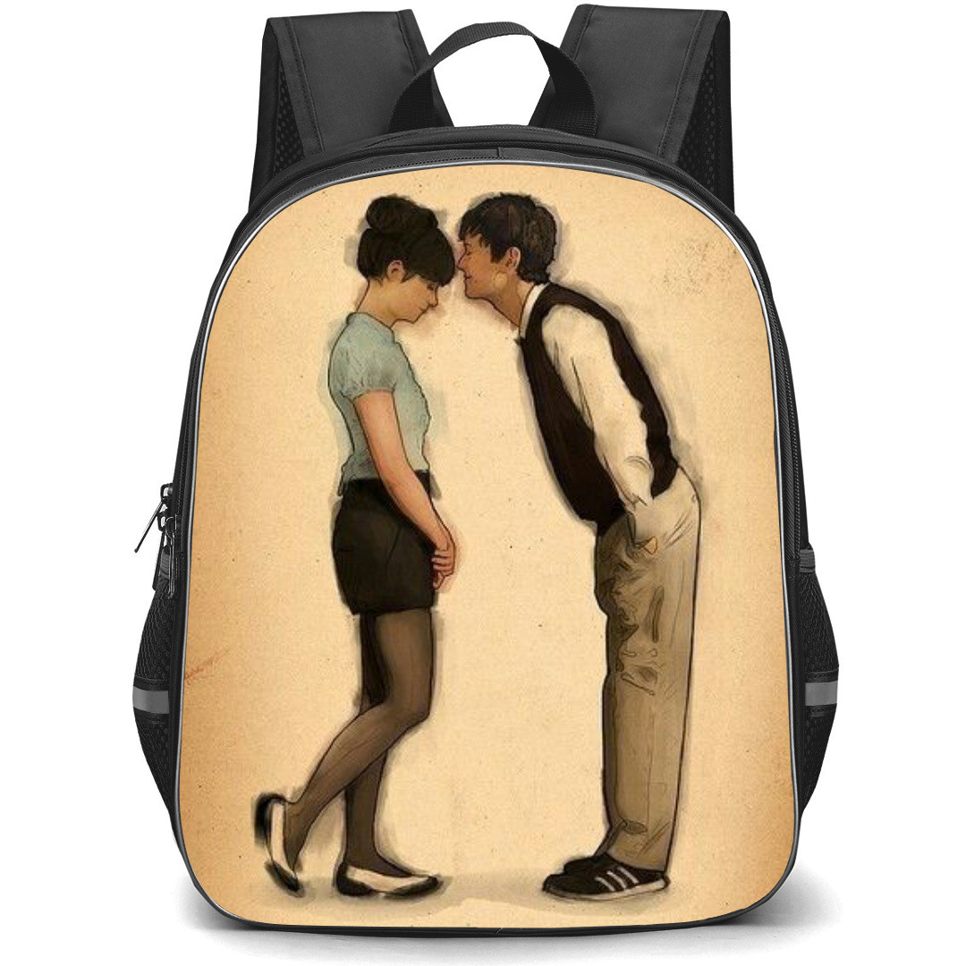 500 Days Of Summer Backpack StudentPack - 500 Days Of Summer Tom And Summer Retro Drawing Poster