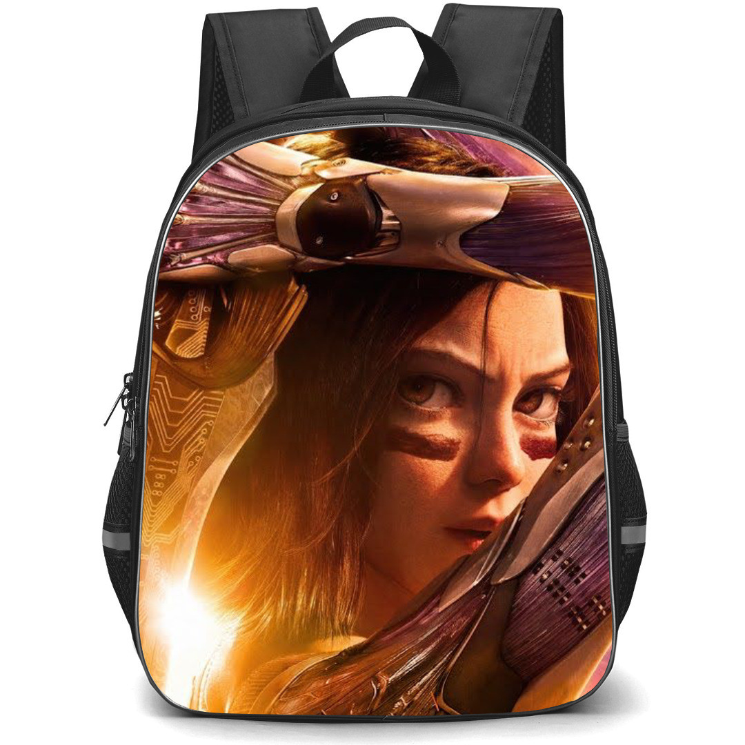 Alita Battle Angel Backpack StudentPack - Alita Battle Angel Side Portrait With Sword Poster