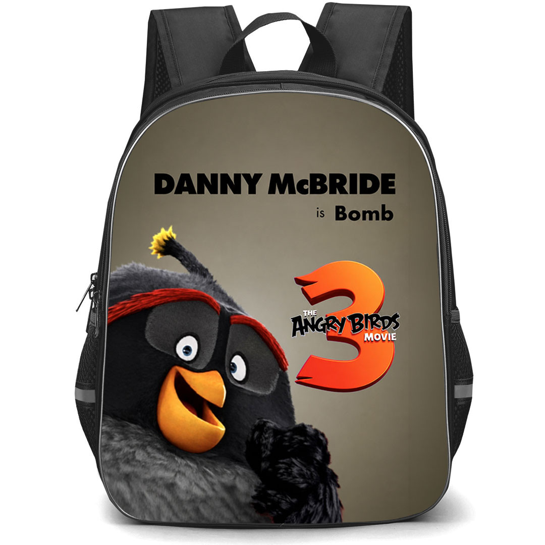 The Angry Birds Movie 3 Bomb Backpack School Bag StudentPack - Bomb Danny McBride Is Bomb Cast Poster