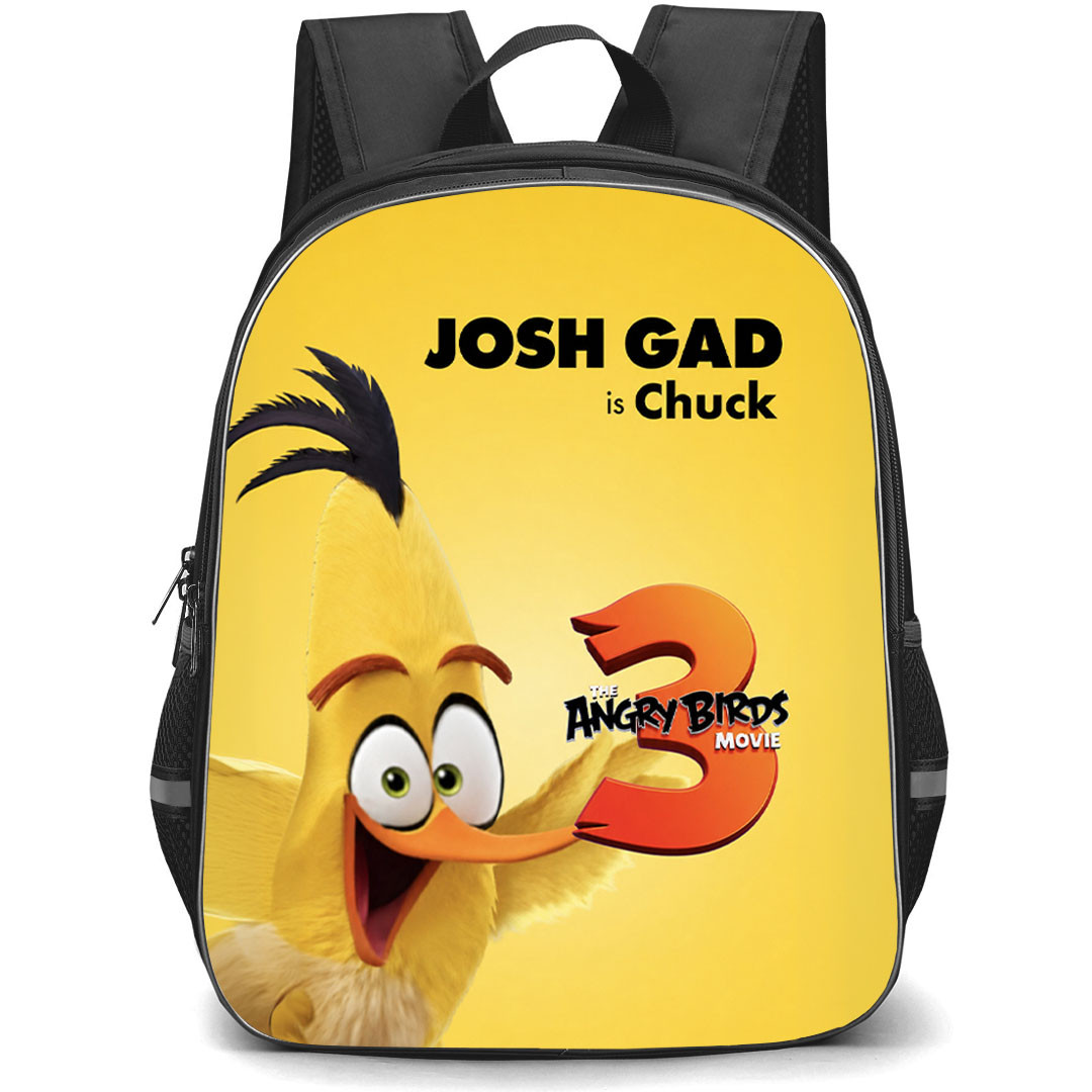 The Angry Birds Movie 3 Chuck Backpack School Bag StudentPack - Chuck Josh Gad Is Chuck Cast Poster