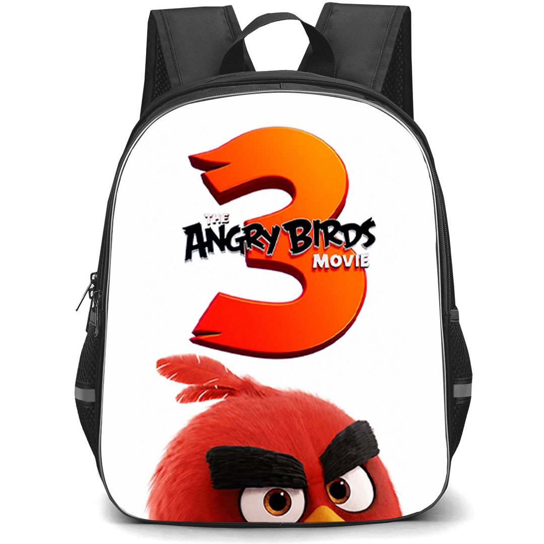 The Angry Birds Movie 3 Backpack School Bag StudentPack - The Angry Birds Movie 3 Official Logo Poster