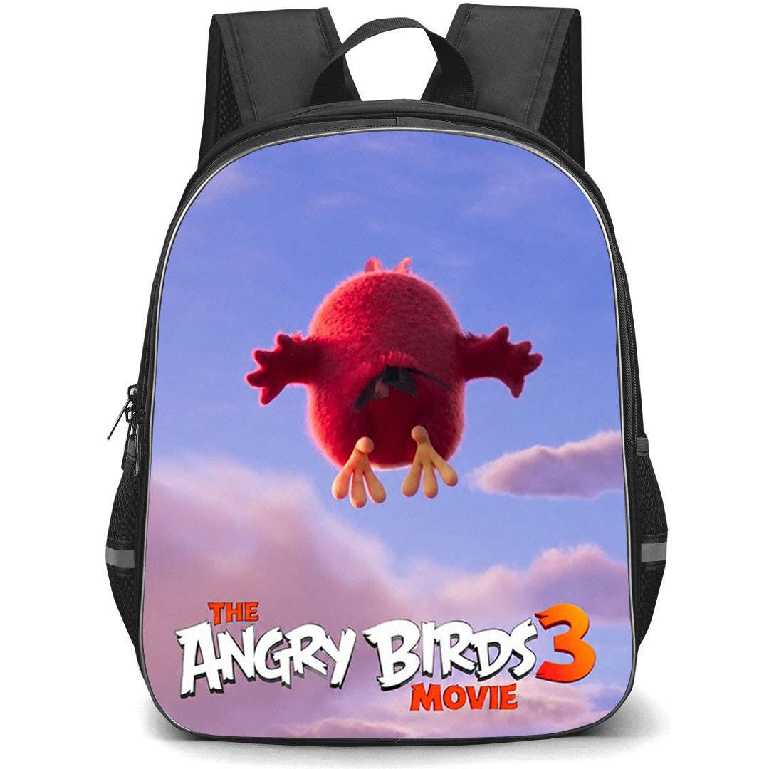 The Angry Birds Movie 3 Red Backpack School Bag StudentPack - Red Backside Sky View Poster