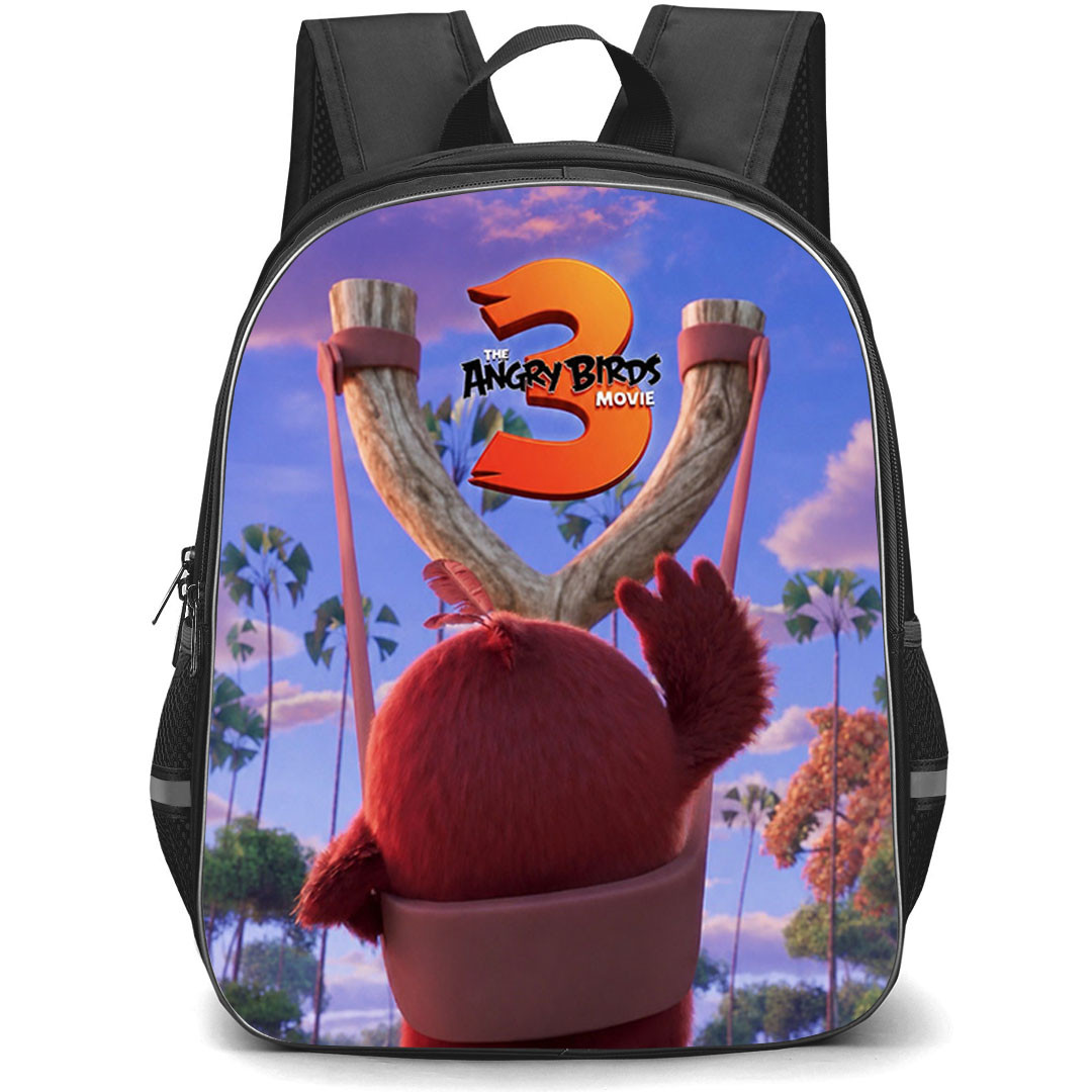 The Angry Birds Movie 3 Backpack School Bag StudentPack - The Angry Birds Movie 3 Slingshot And Sky View Poster