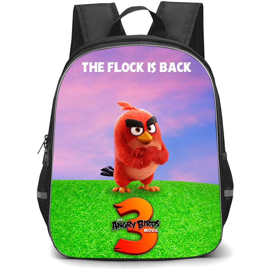 The Angry Birds Movie 3 Backpack School Bag StudentPack - The Angry Birds Movie 3 The Flock Is Back Poster