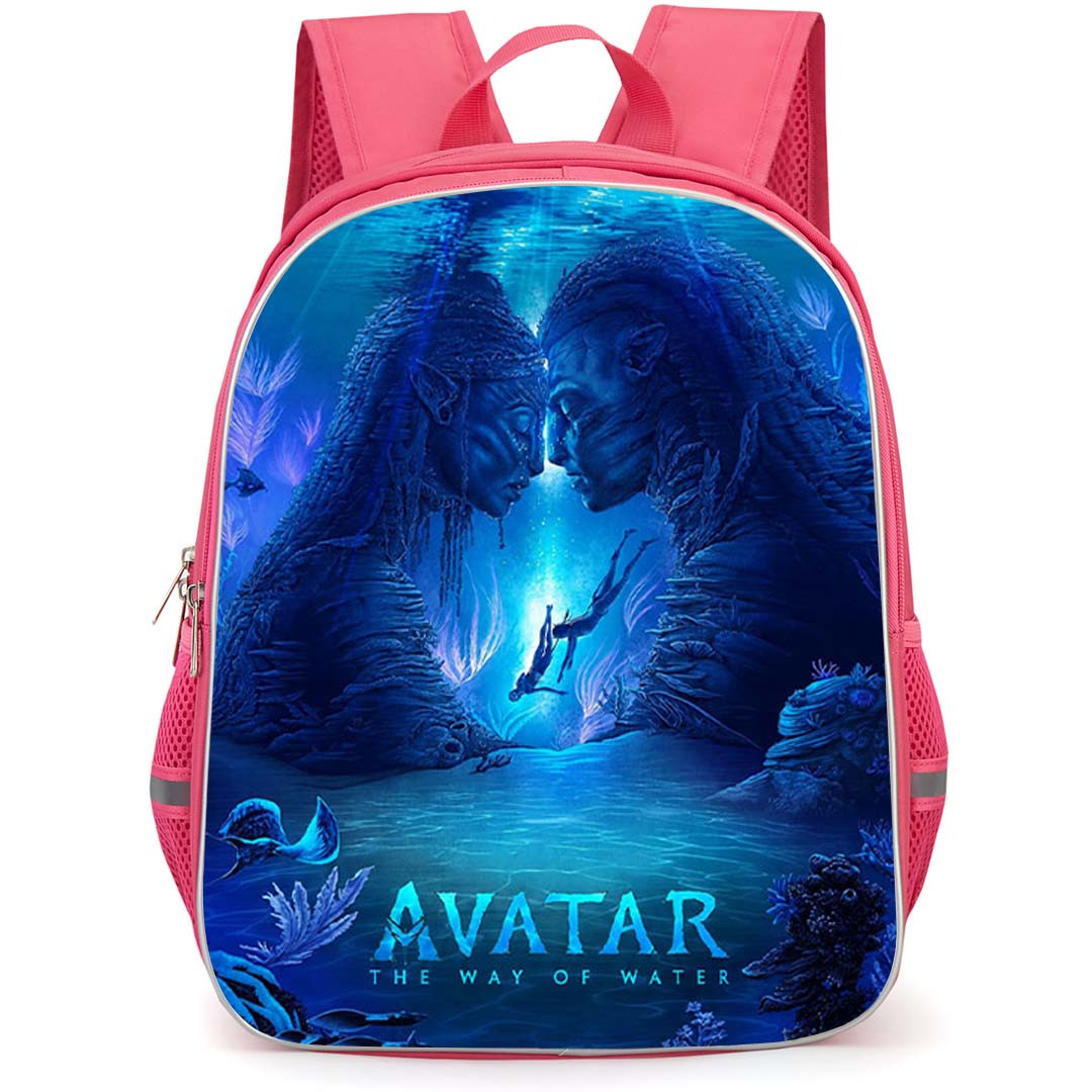 Avatar Backpack School Bag StudentPack - Avatar Jake Sully and Neytiri Face to Face Ocean Poster