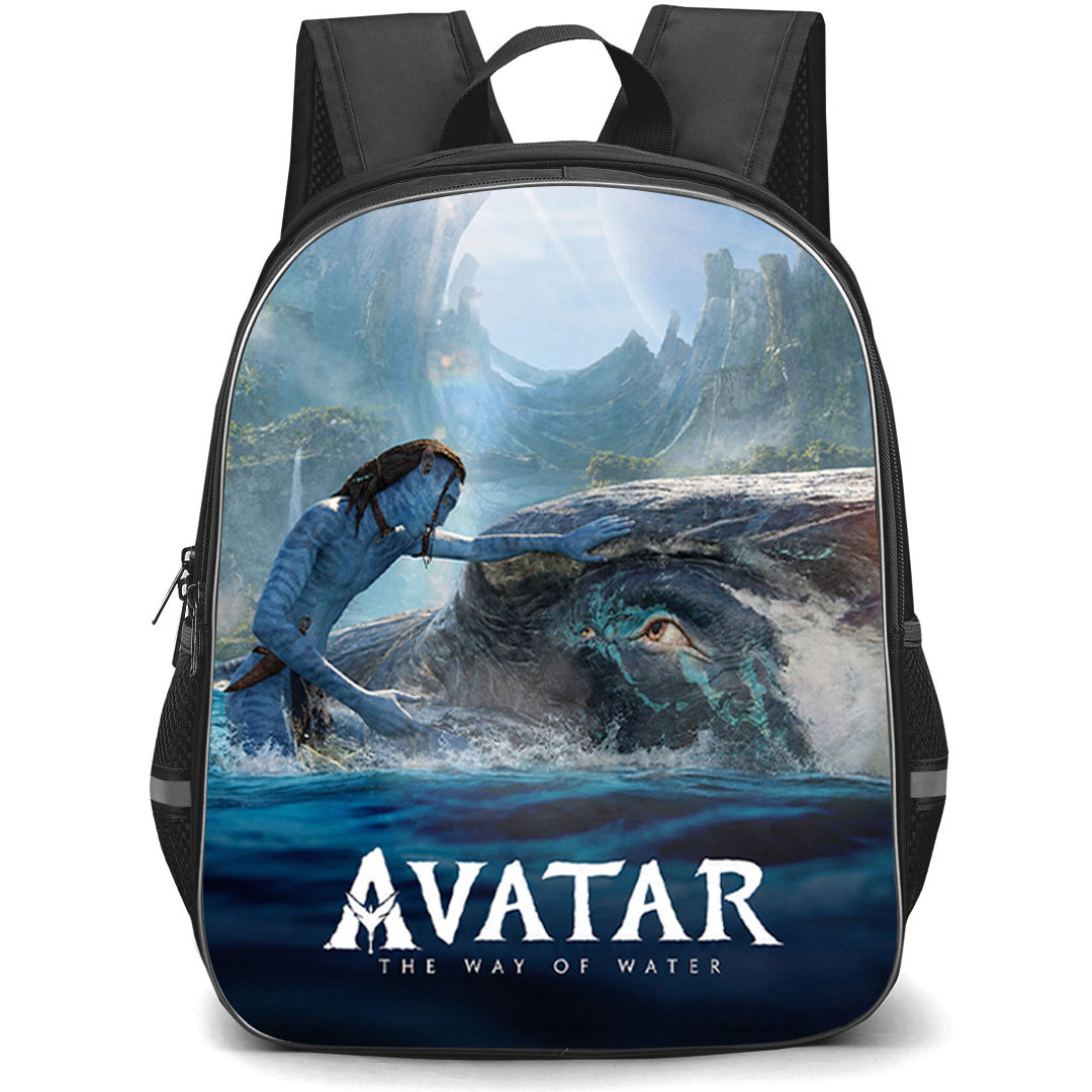Avatar Backpack School Bag StudentPack - Avatar Jake Sully Avatar Bonding with Tulkun Poster