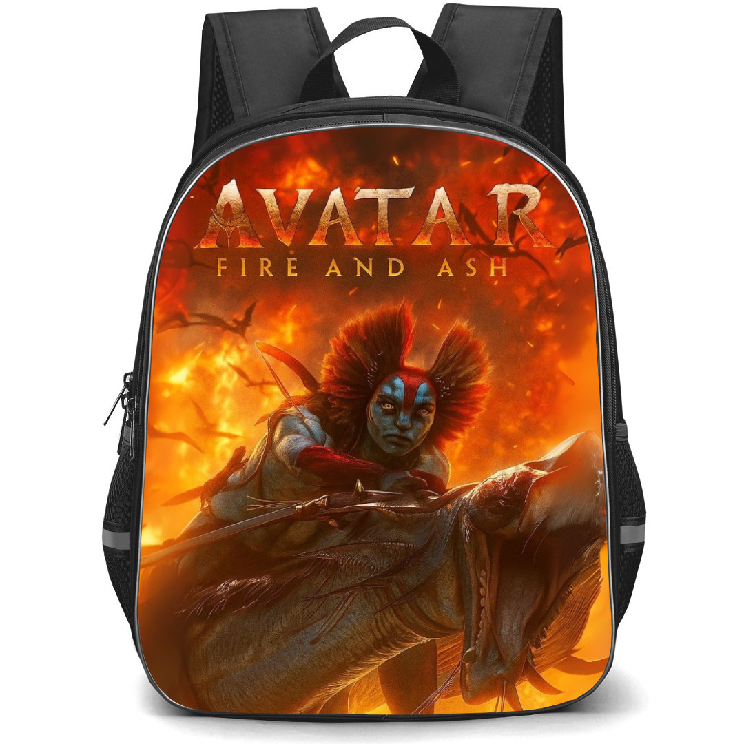 Avatar Fire And Ash Varang Backpack School Bag StudentPack - Varang Fierce Riding Dinosaur Series Poster