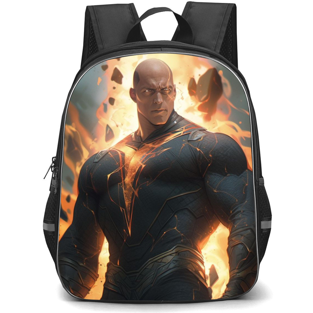 Black Adam Backpack StudentPack - Black Adam DC Comics Supervillain Digital Art