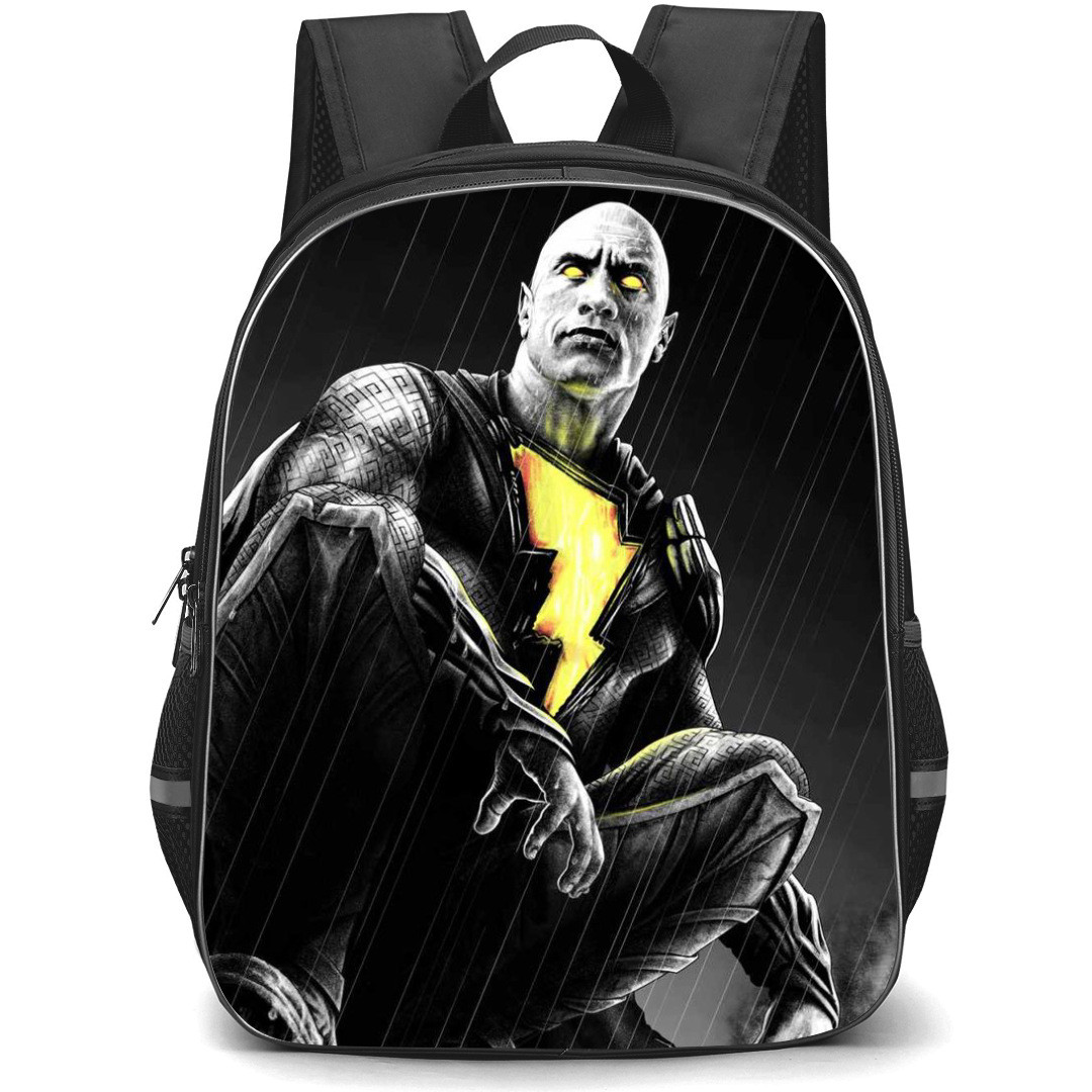 Black Adam Backpack StudentPack - Black Adam Movie Superhero Grayscale Digital Art