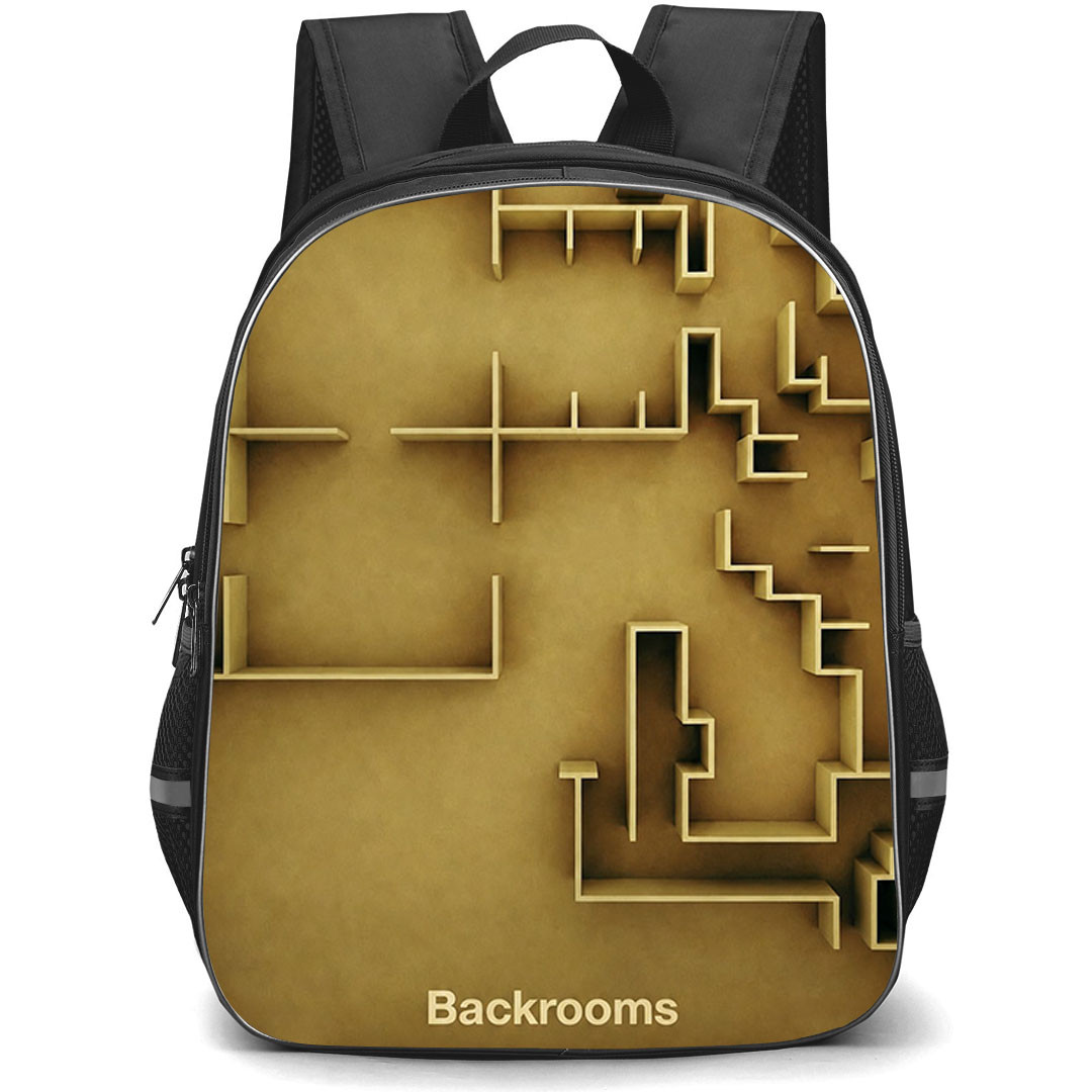 Backrooms Backpack School Bag StudentPack - Backrooms Endless Maze 3D Poster