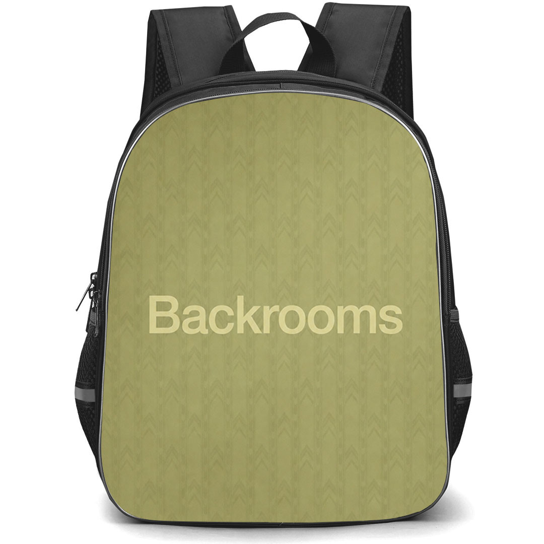Backrooms Backpack School Bag StudentPack - Backrooms Level 0 Wallpaper Poster