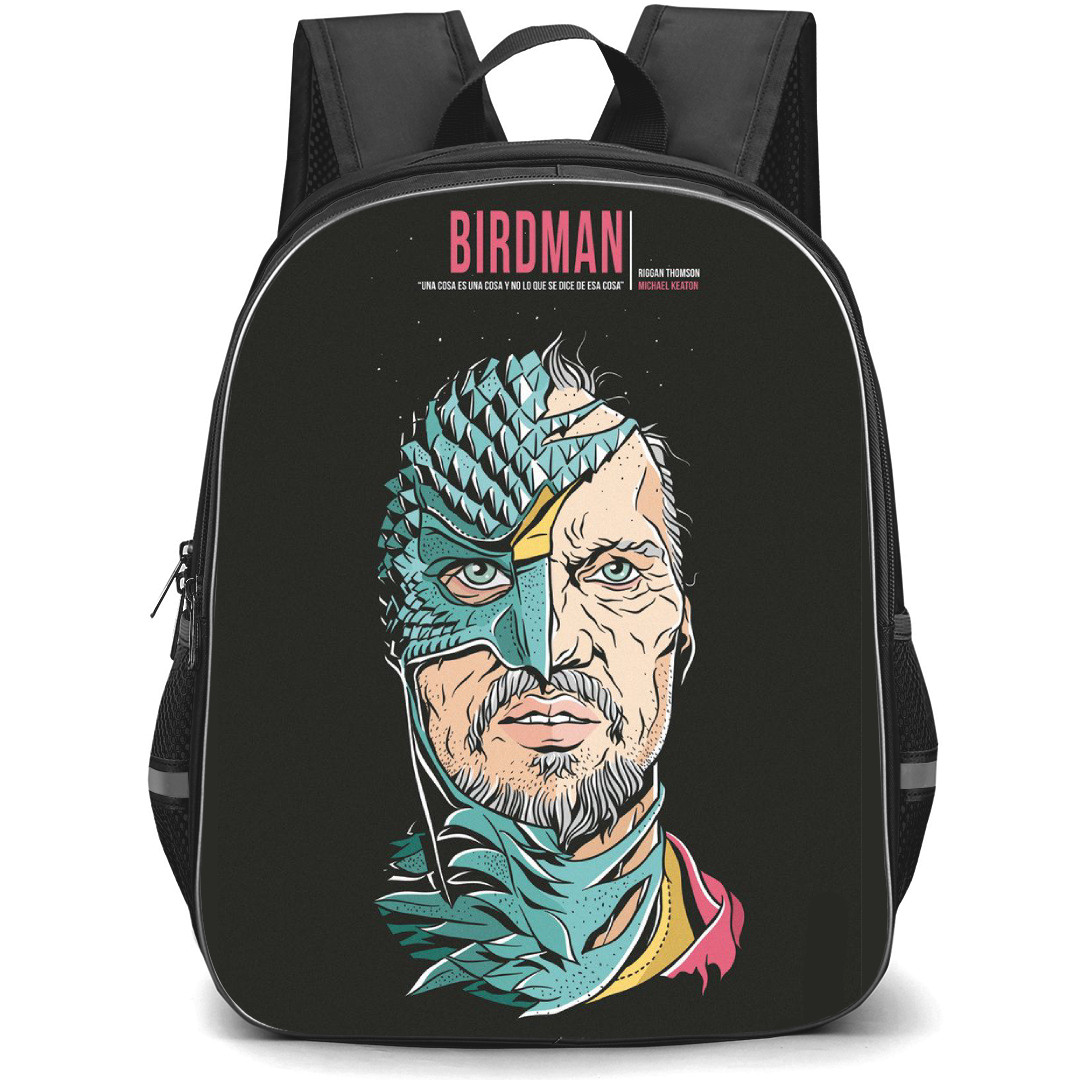 Birdman Backpack StudentPack - Birdman Personalidades Illustration On Black Background