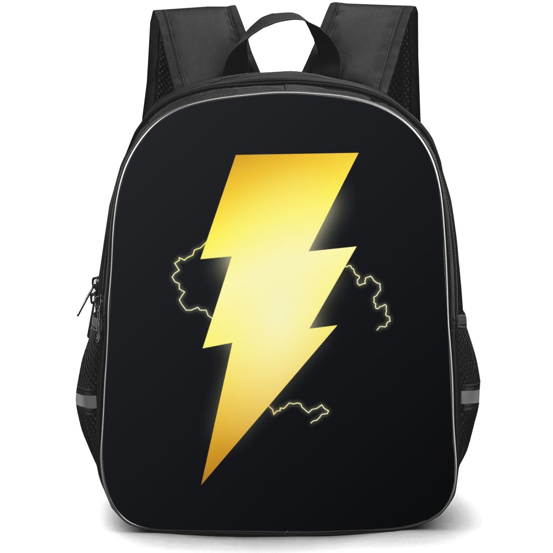 Black Adam Backpack StudentPack - Black Adam Movie Logo On Black Background