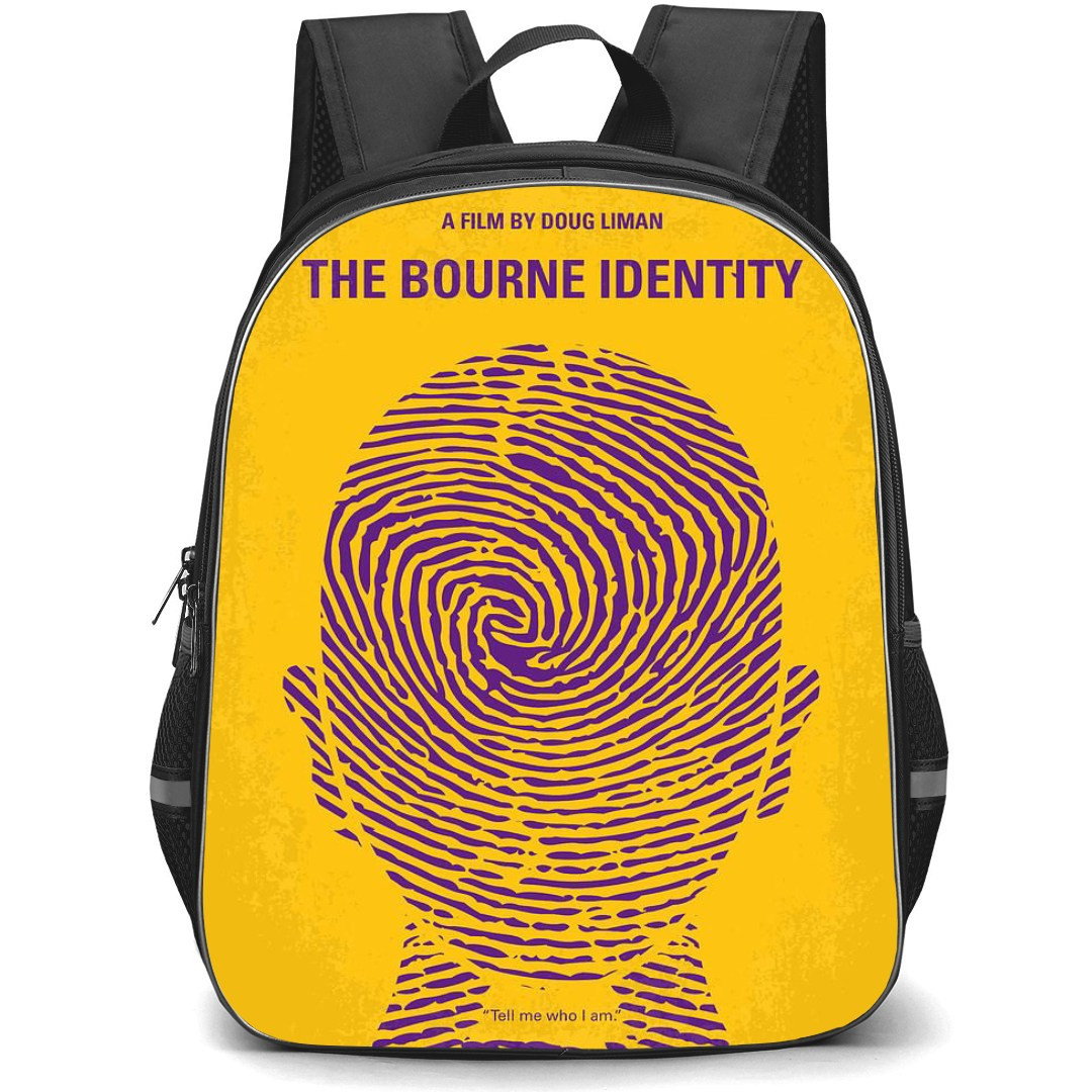 Bourne Identity Backpack StudentPack - Bourne Identity Minimal Movie Poster Yellow Background