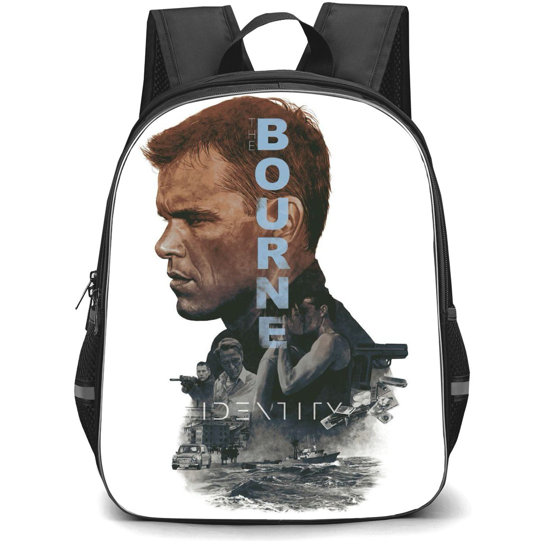 Bourne Identity Backpack StudentPack - Bourne Identity Movie Retro Poster