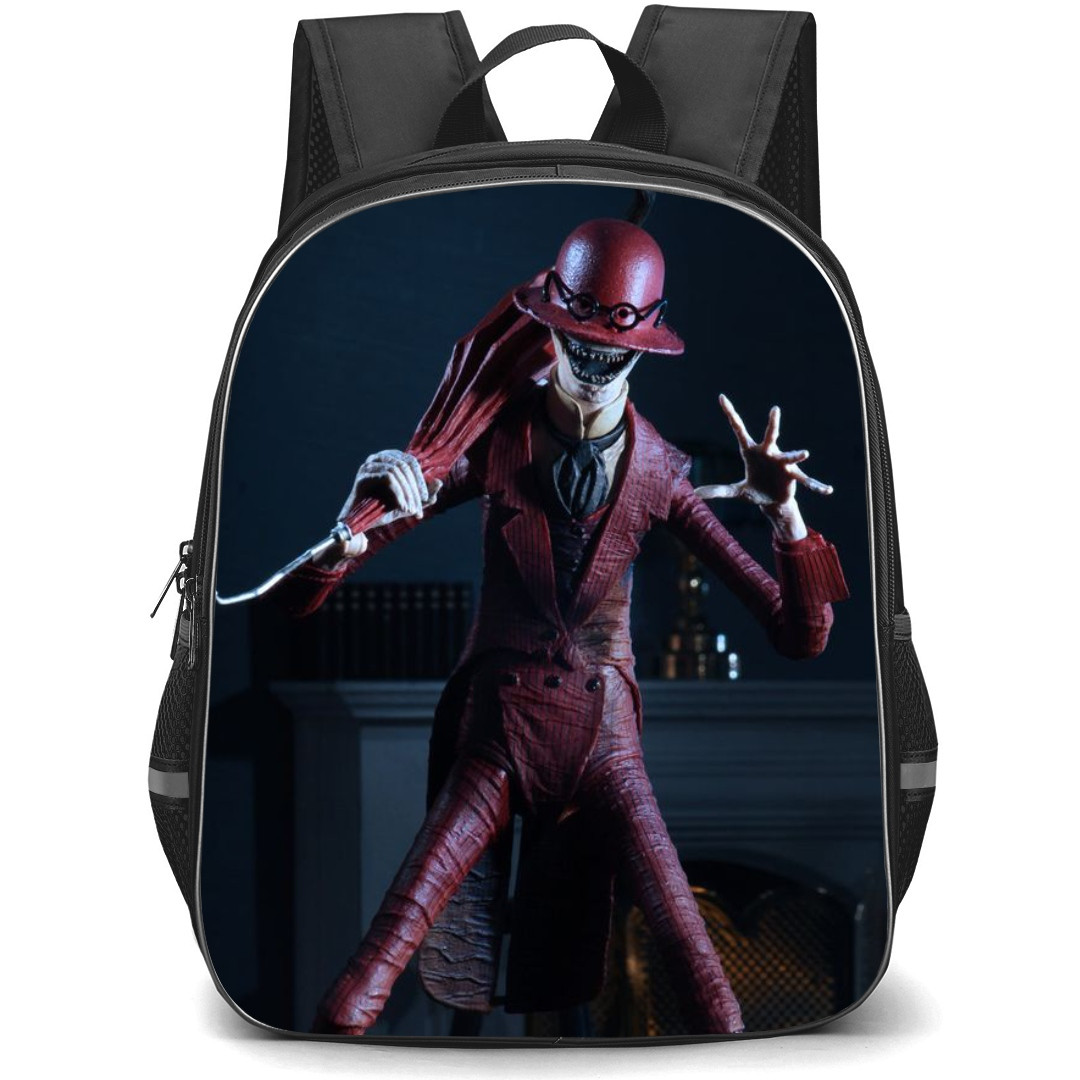 The Crooked Man Backpack StudentPack - The Crooked Man Holding Umbrella Illustration