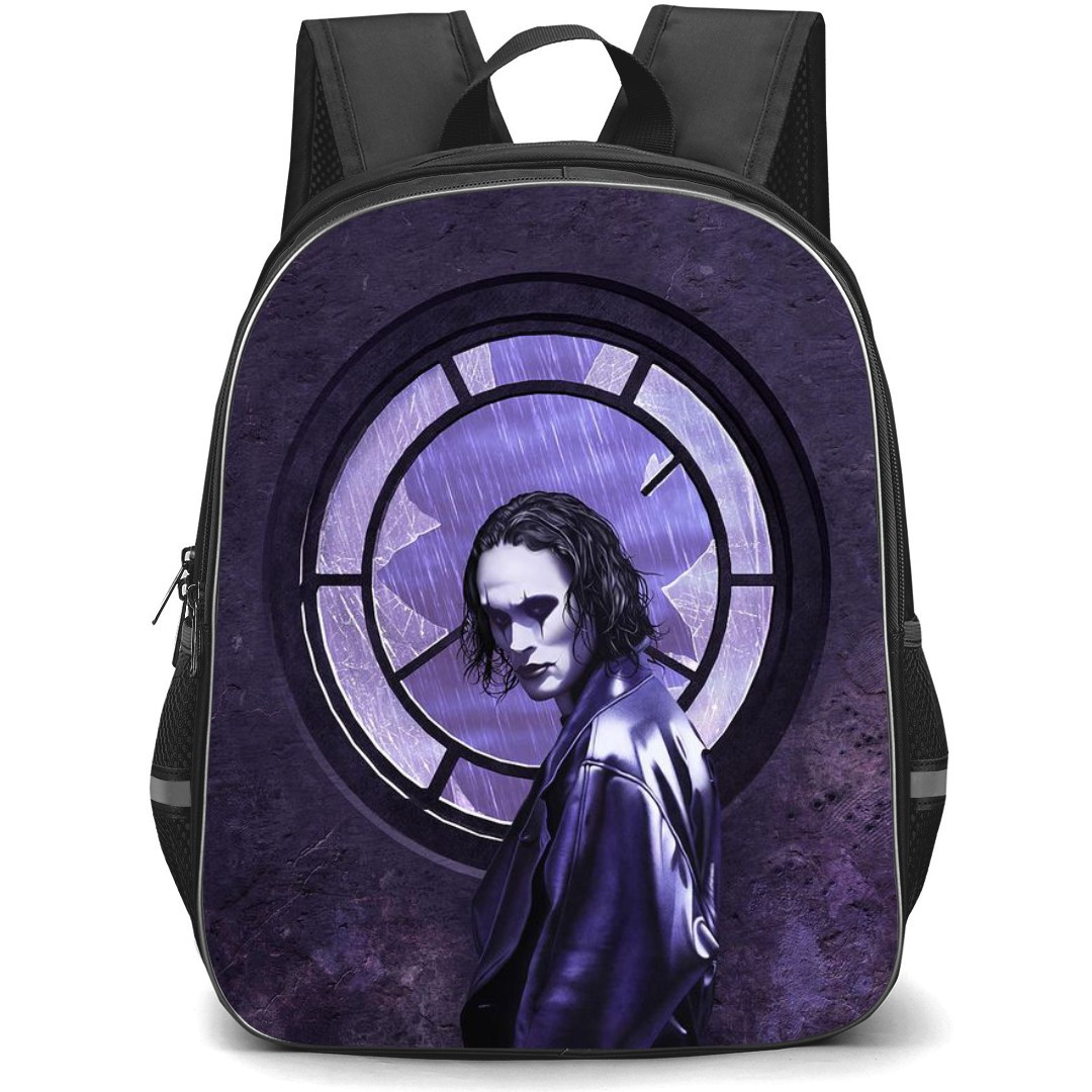 The Crow Eric Draven Backpack StudentPack - Eric Draven Side Portrait Window Background