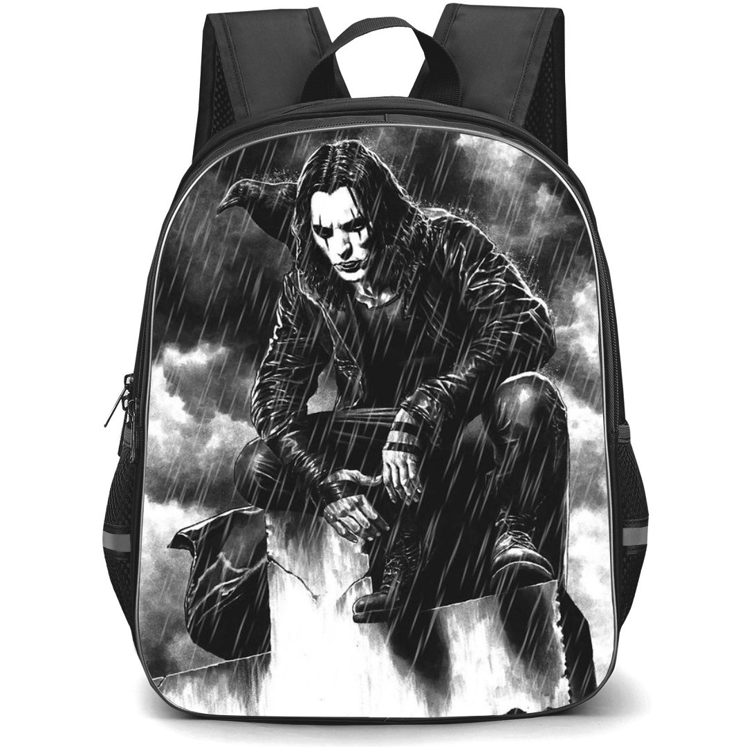 The Crow Eric Draven Backpack StudentPack - Eric Draven Sitting Grayscale