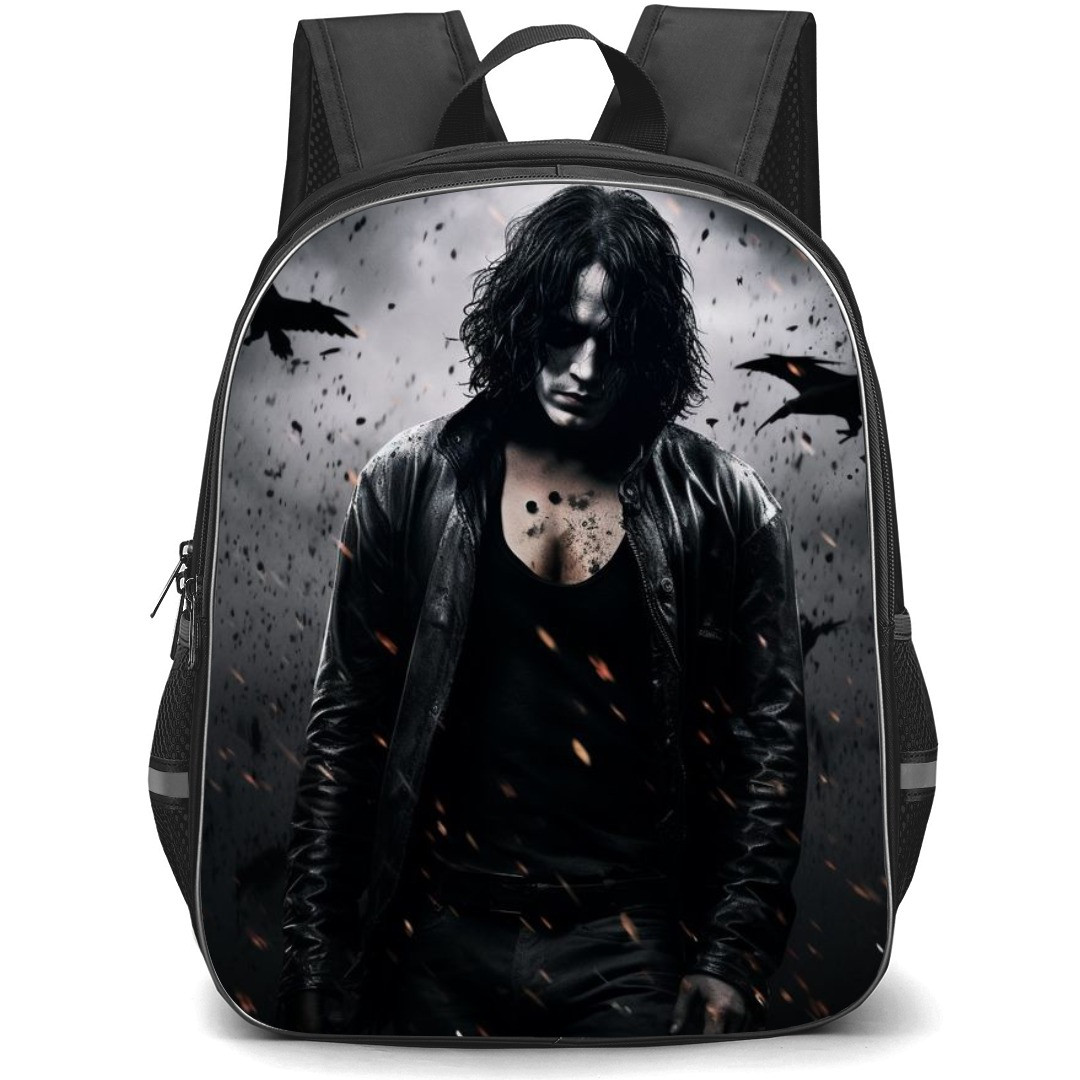 The Crow Eric Draven Backpack StudentPack - Eric Draven Standing Ash Background