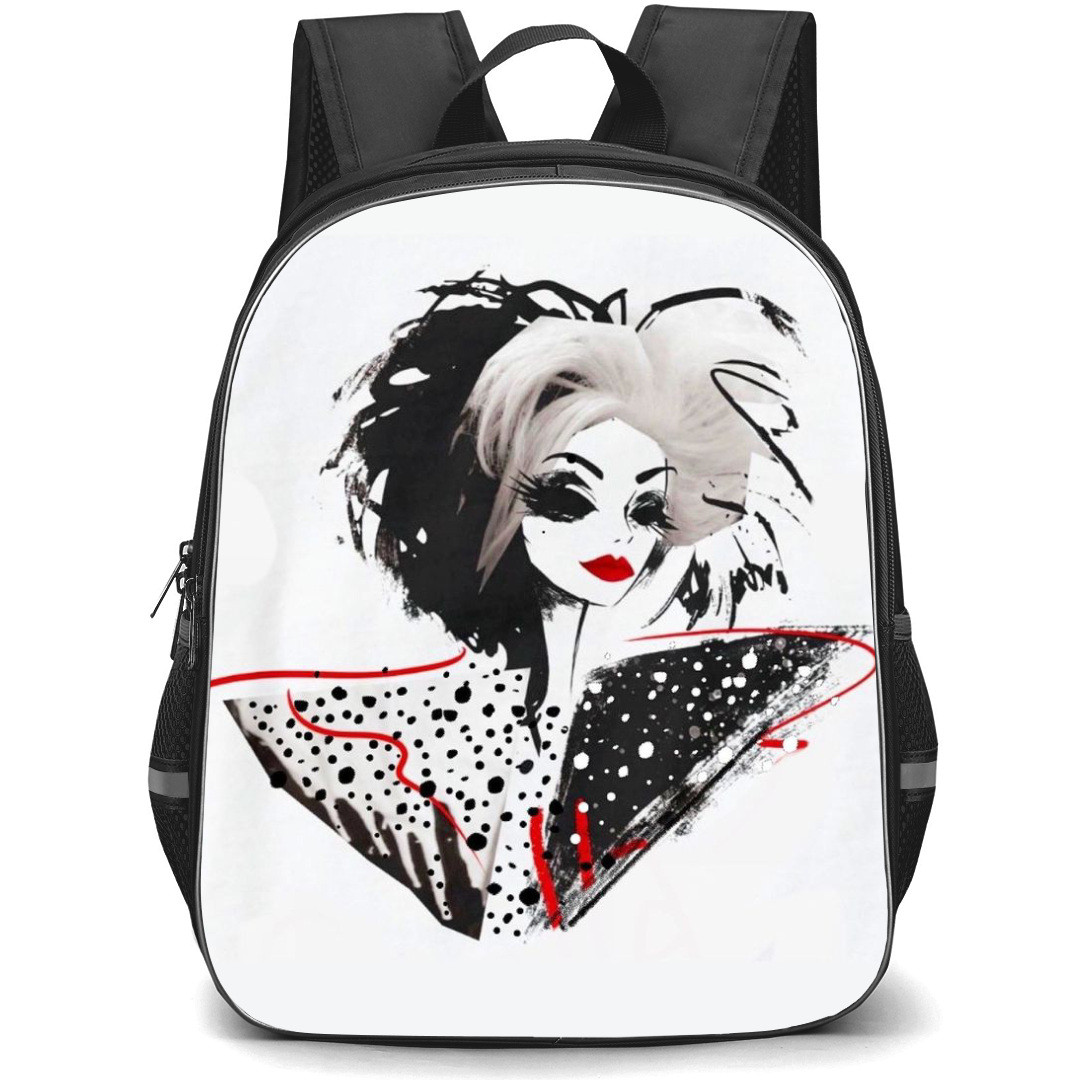 Cruella Backpack StudentPack - Cruella Movie Cruella De Vil Drawing Poster