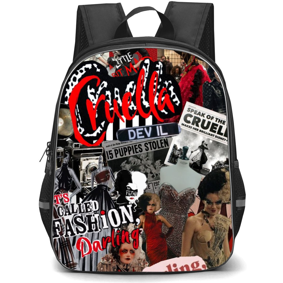 Cruella Backpack StudentPack - Cruella Movie Collage
