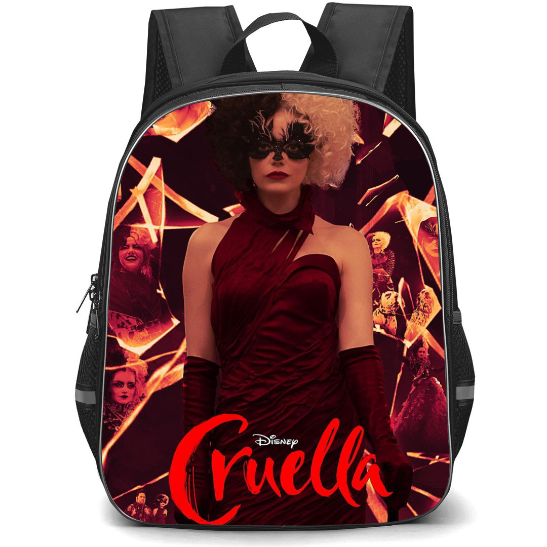 Cruella Backpack StudentPack - Cruella Portrait On Digital Art Background