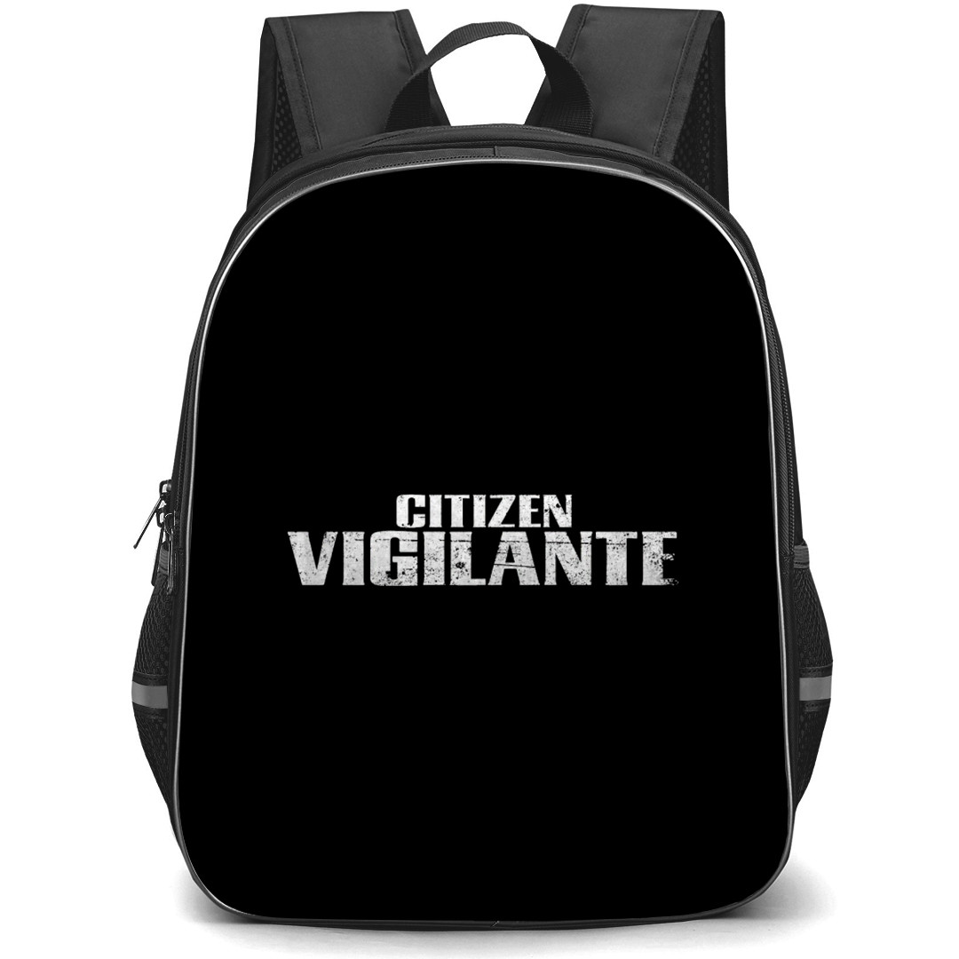 Citizen Vigilante Backpack School Bag StudentPack - Citizen Vigilante Grunge Series Logo Sticker