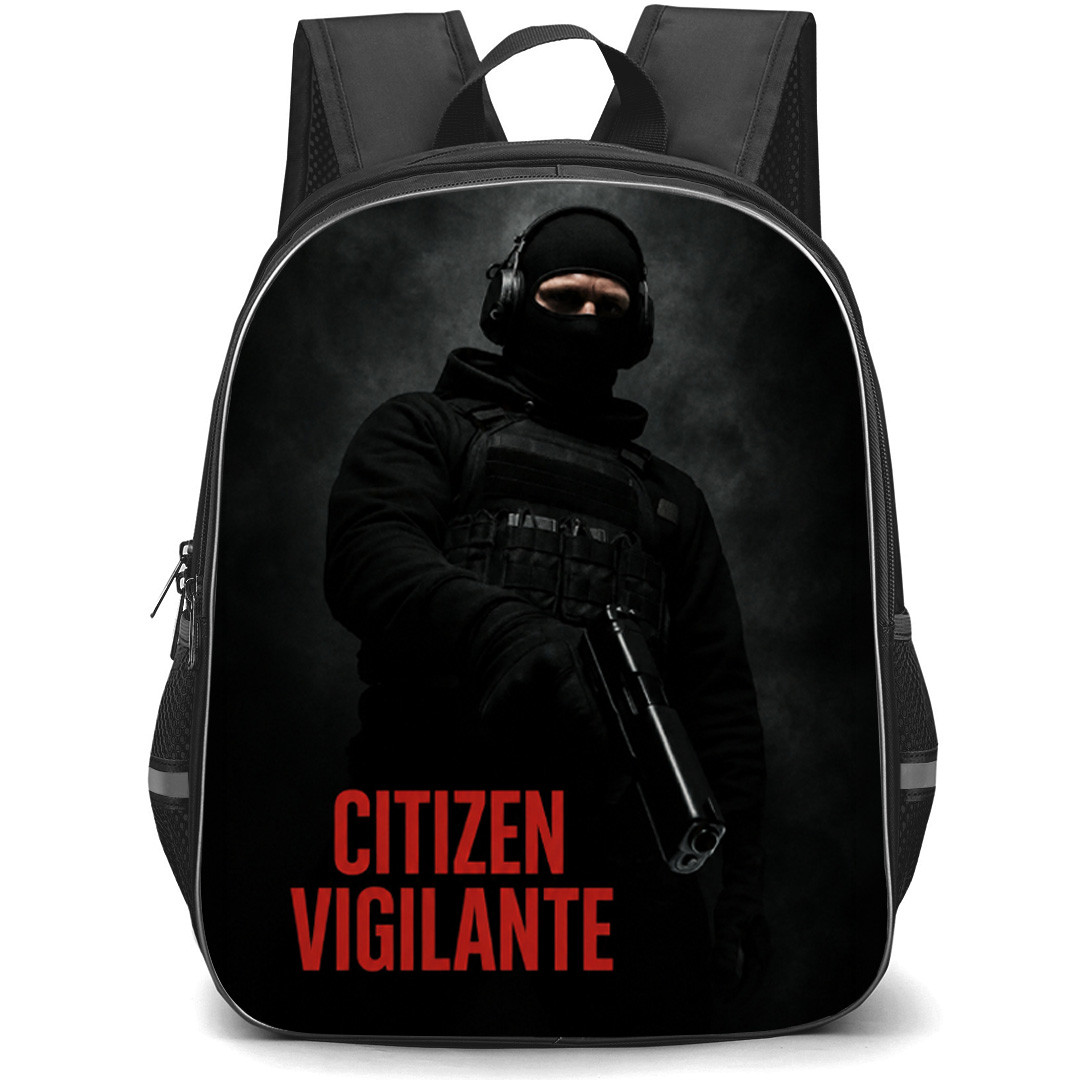 Citizen Vigilante Backpack School Bag StudentPack - Citizen Vigilante Silhouette Swat Portrait Series Poster