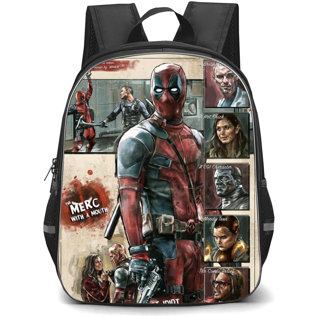 Deadpool Backpack StudentPack - Deadpool Vintage Poster
