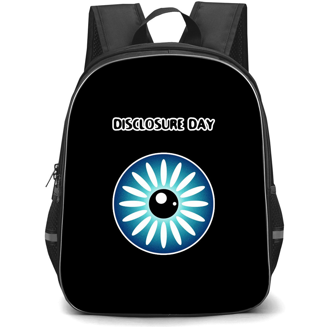 Disclosure Day Backpack School Bag StudentPack - Disclosure Day Alien Eye Symbol Sticker
