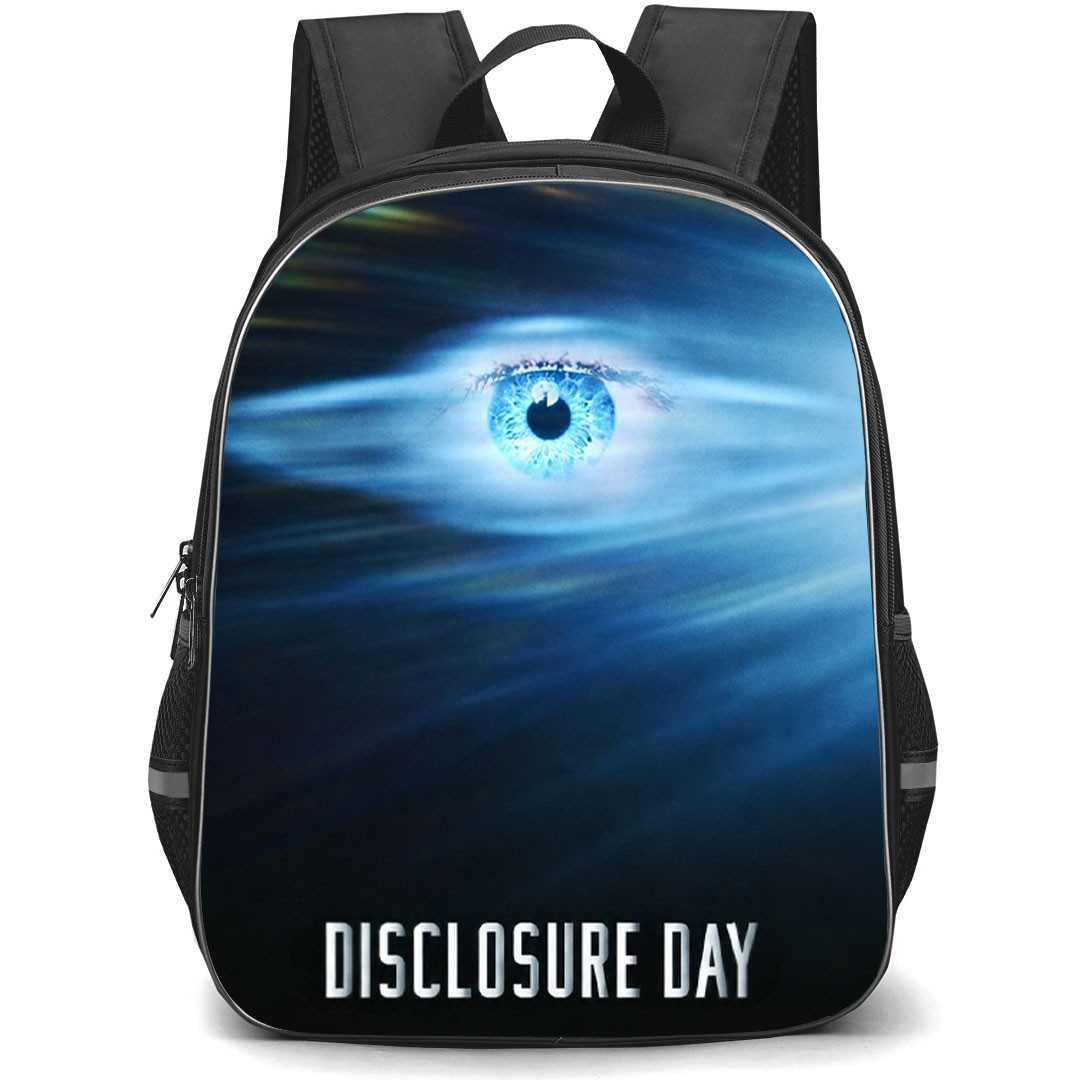 Disclosure Day Backpack School Bag StudentPack - Disclosure Day Blue Eye Cosmic Vision Poster