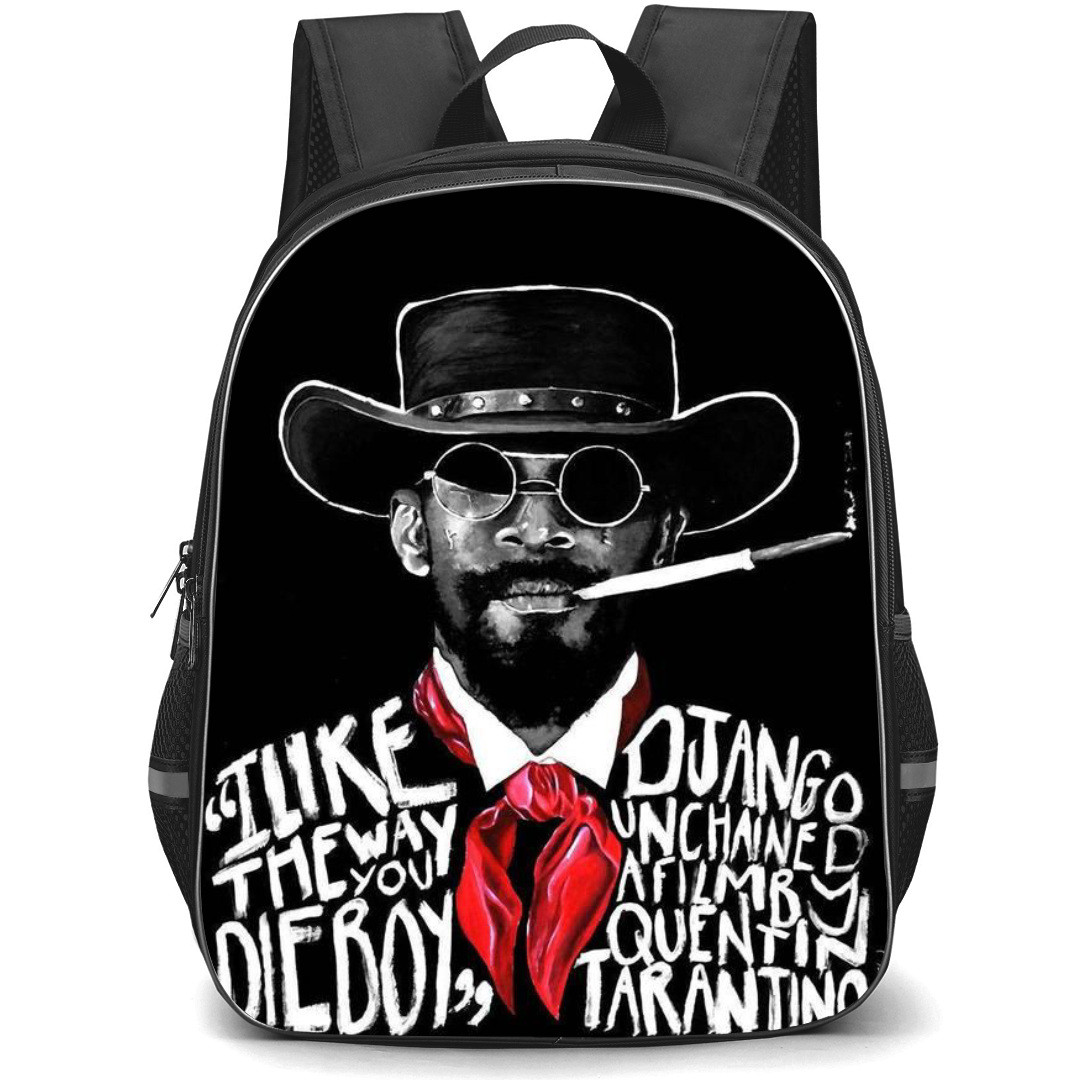 Django Unchained Backpack StudentPack - Django Unchained Black And White Typography Poster