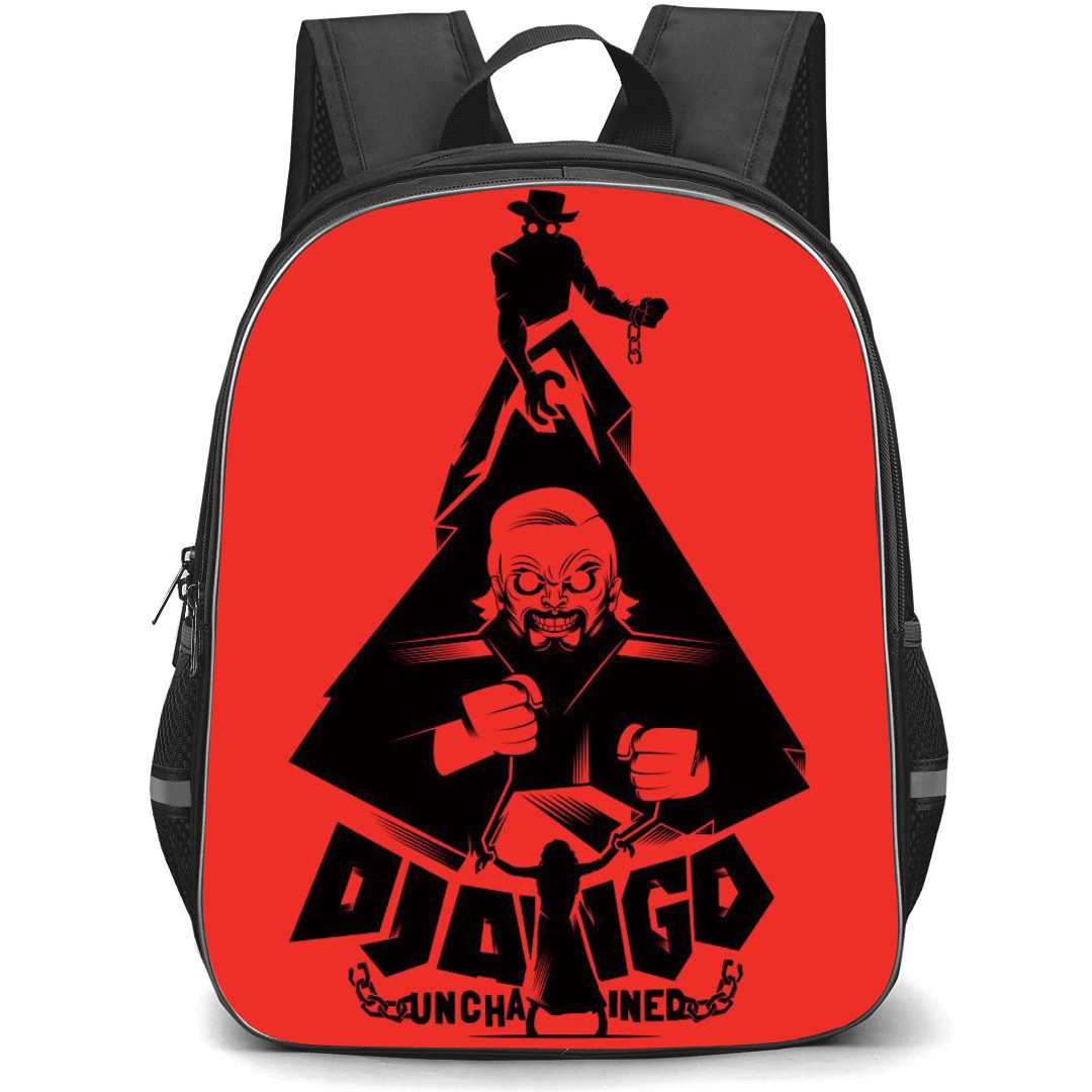 Django Unchained Backpack StudentPack - Django Unchained Illustration Art Red And Black By Vincent