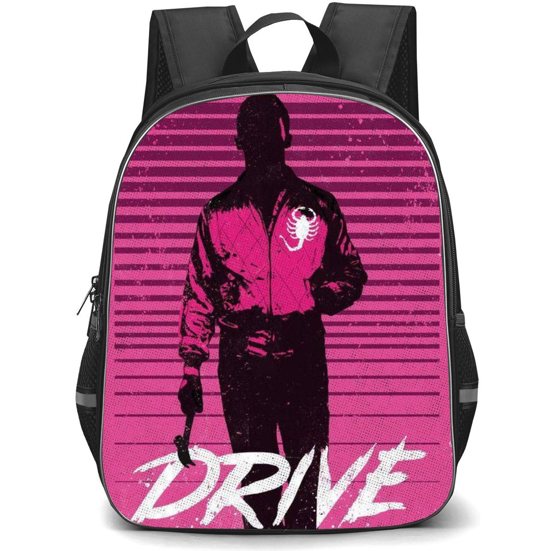 Drive Backpack StudentPack - Drive Movie 10th Anniversary Poster Pink Background