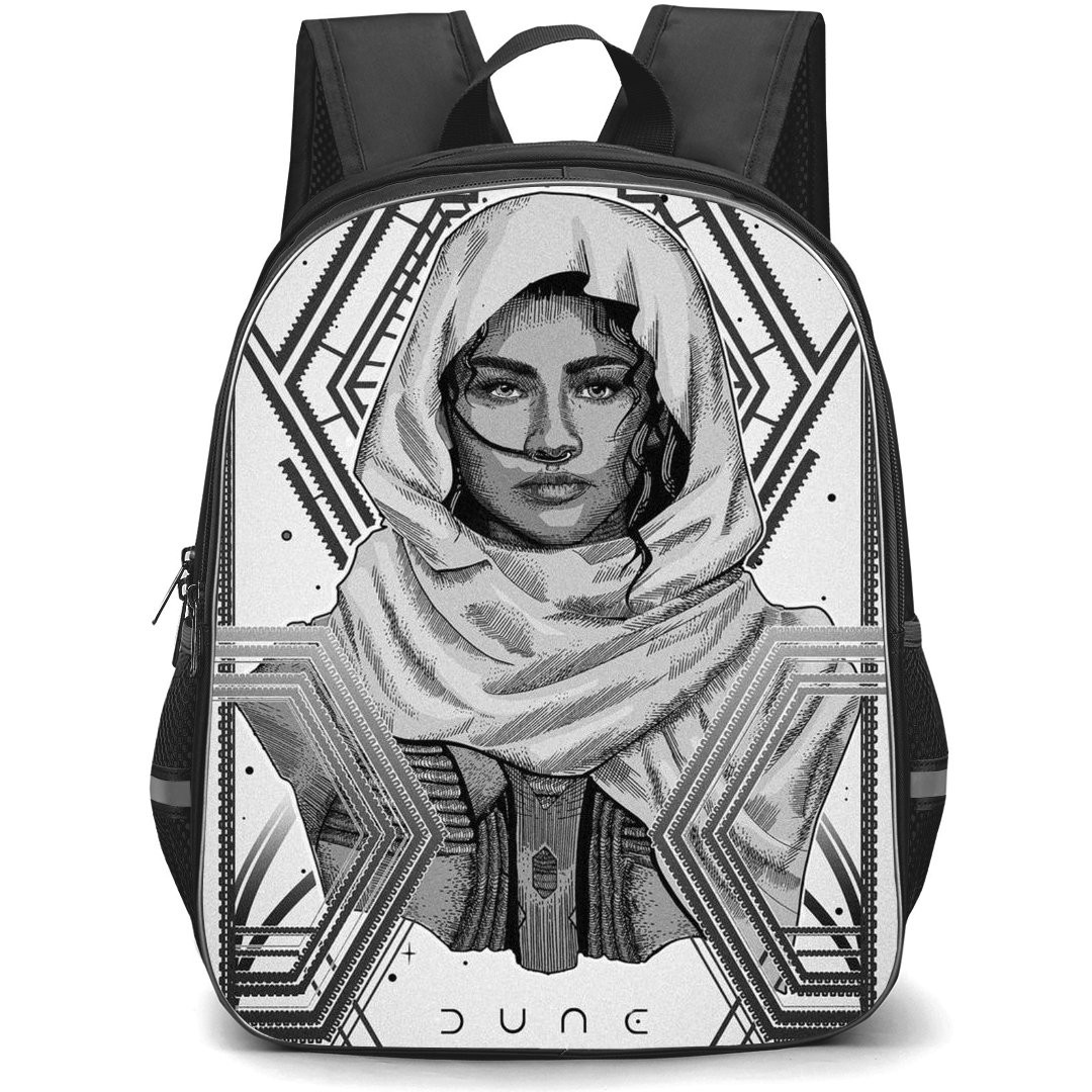 Dune Backpack StudentPack - Dune Character Sketches And Doodles Grayscale