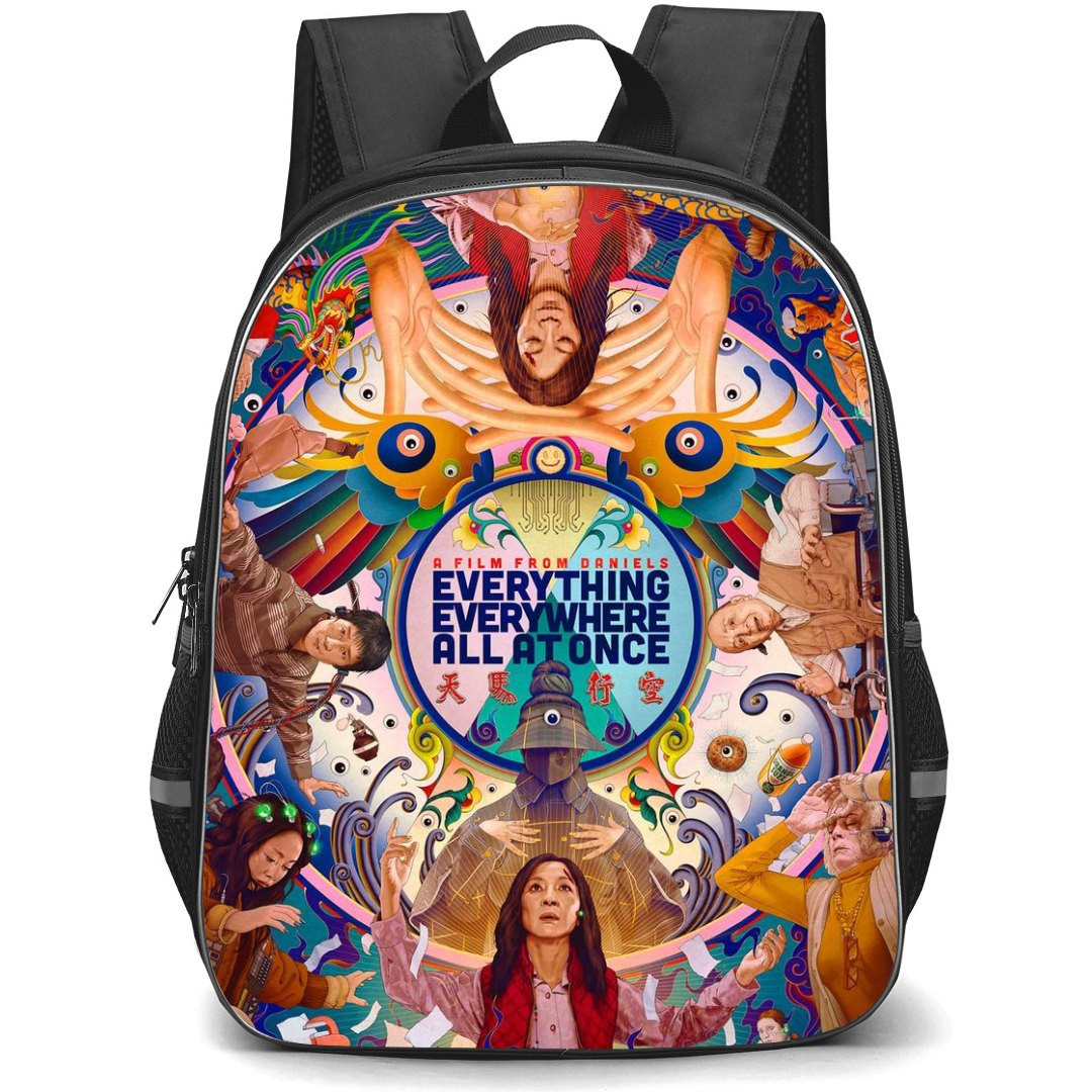 Everything Everywhere All At Once Backpack StudentPack - Everything Everywhere All At Once 2022 Movie Illustration Art