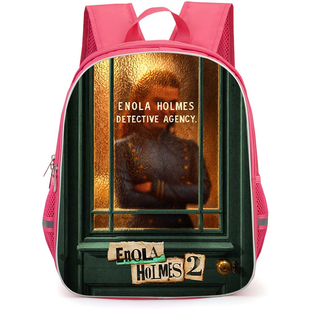 Enola Holmes 2 Backpack School Bag StudentPack - Enola Holmes 2 Agency Entrance Illustration Art Poster